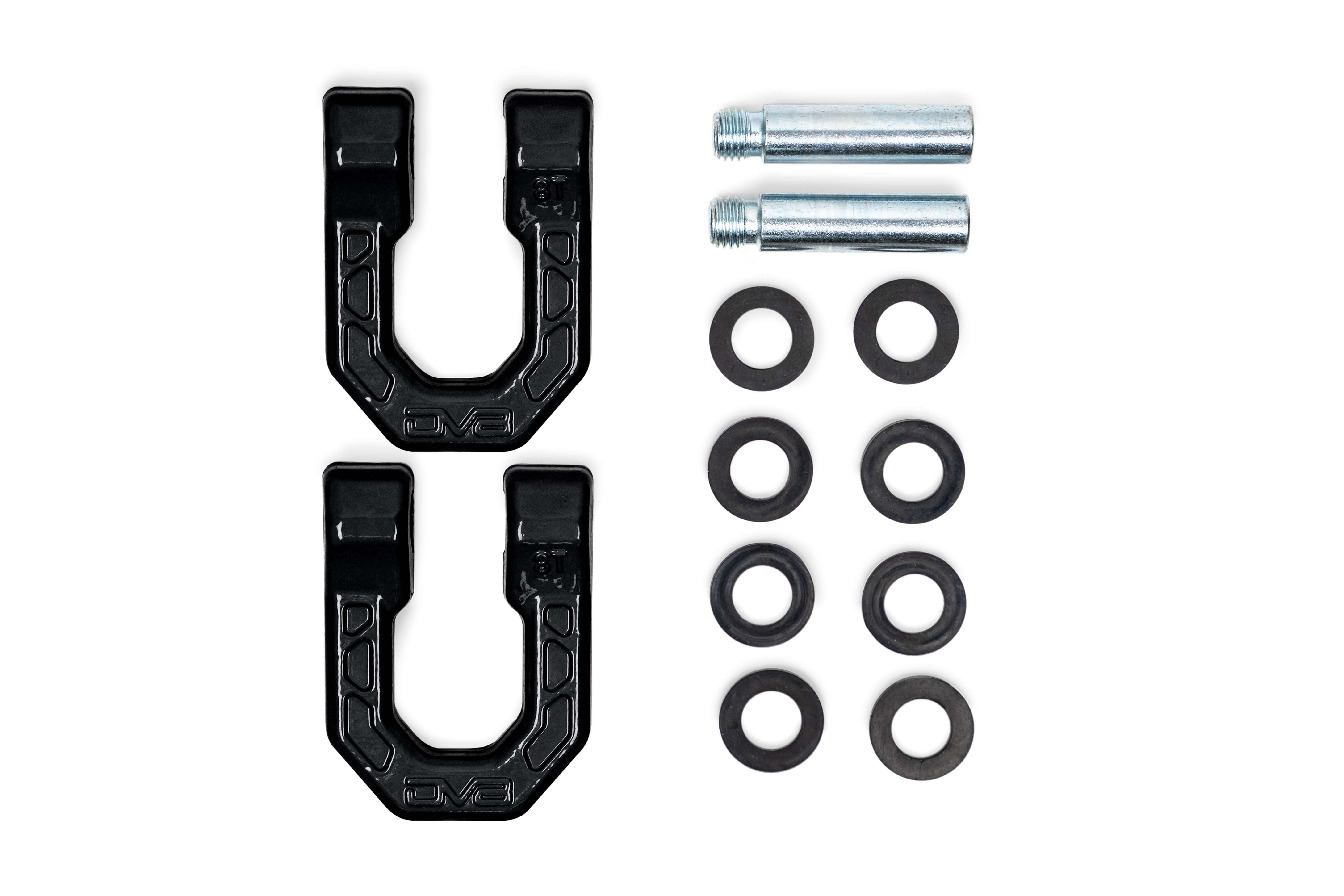 DV8 Offroad Black DV8 Elite Series D-Rings (Pair) UNSK-01BL