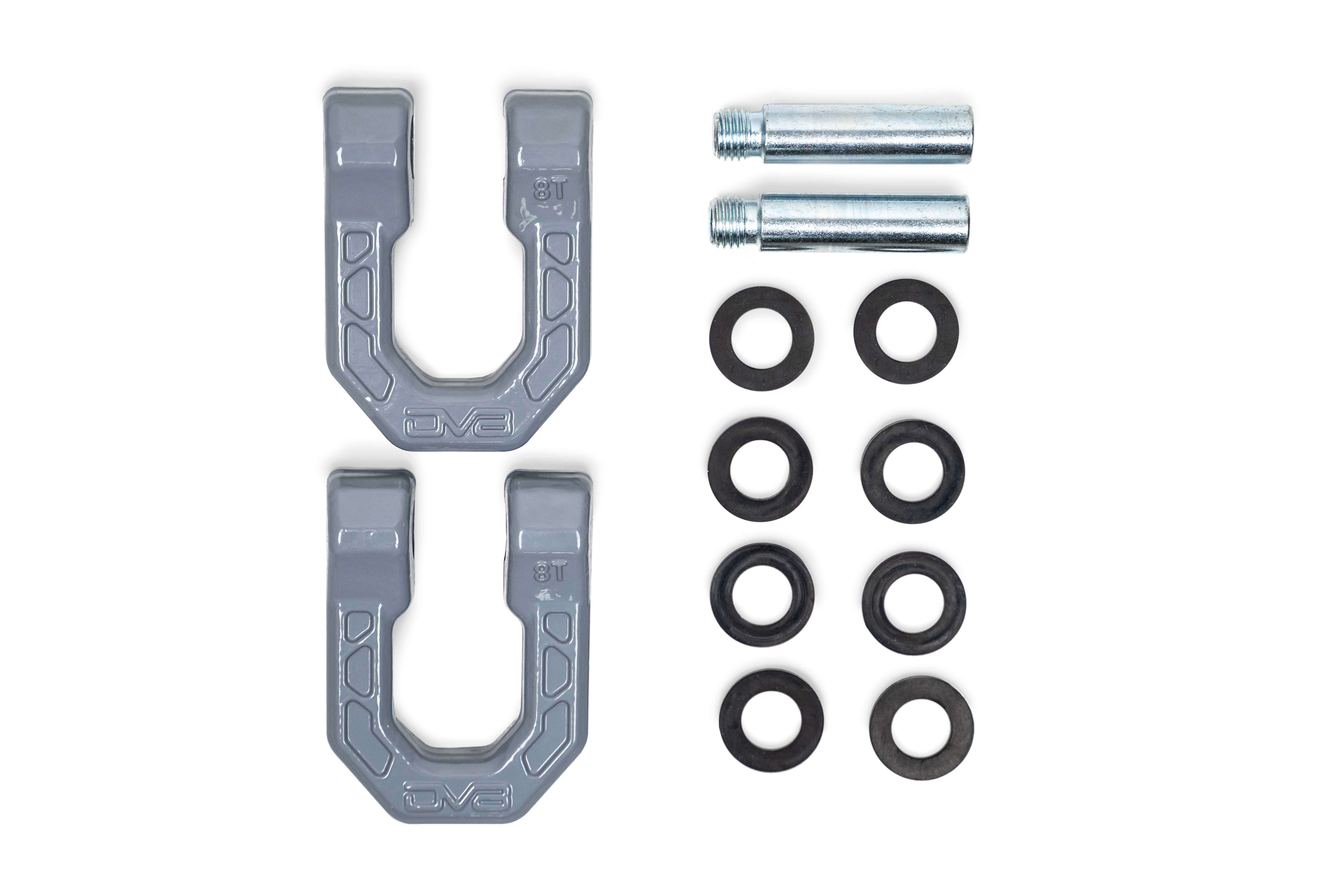 DV8 Offroad Gray DV8 Elite Series D-Rings (Pair) UNSK-01GR