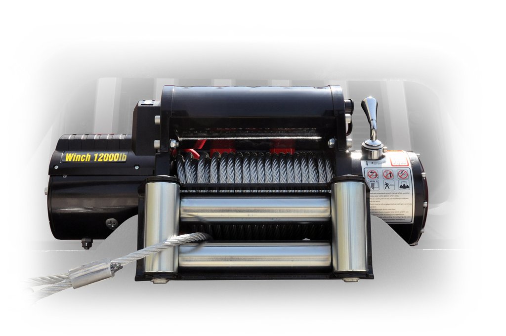 DV8 Offroad 12,000 lbs. Winch with Steel Cable WB12SC