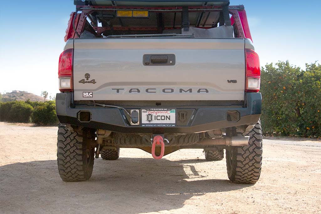 ICON Impact Series Offroad Armor 16-23 TOYOTA TACOMA REAR BUMPER 56221
