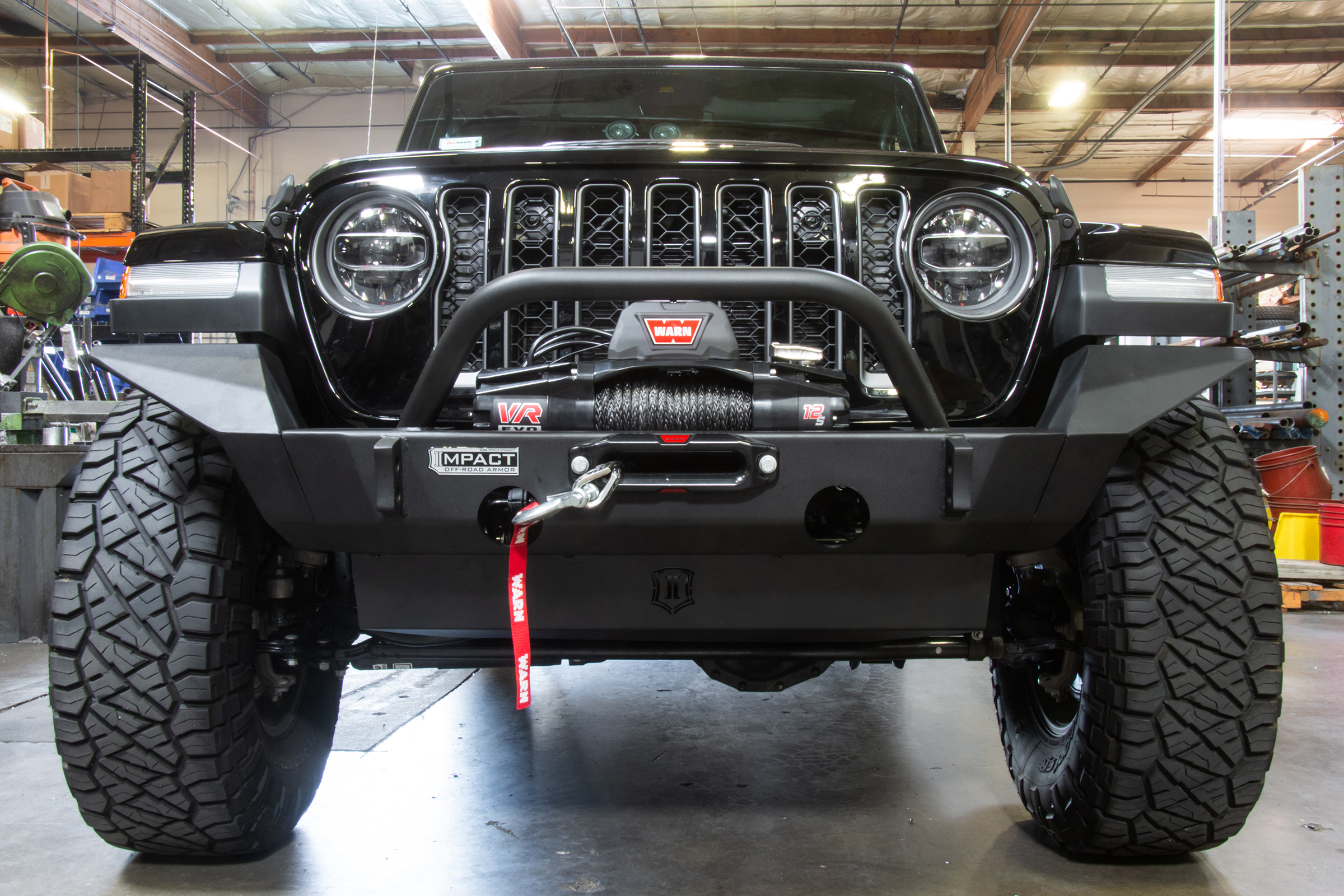 ICON Impact Series Offroad Armor 18-UP JEEP JL / 20-UP JT FRONT IMPACT FULL WIDTH WINGS 25153
