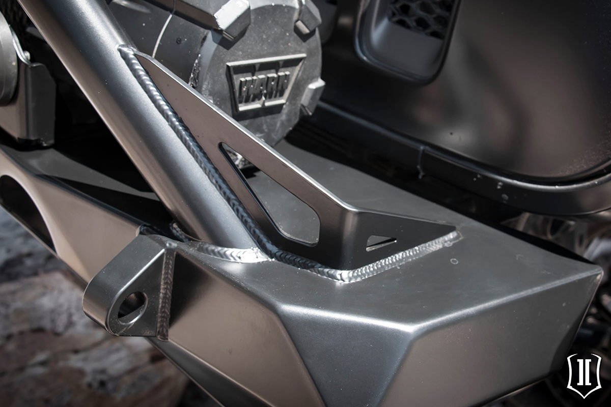 ICON Impact Series Offroad Armor 18-UP JEEP JL / 20-UP JT PRO SERIES FRONT BUMPER W/ BAR & TABS 25164