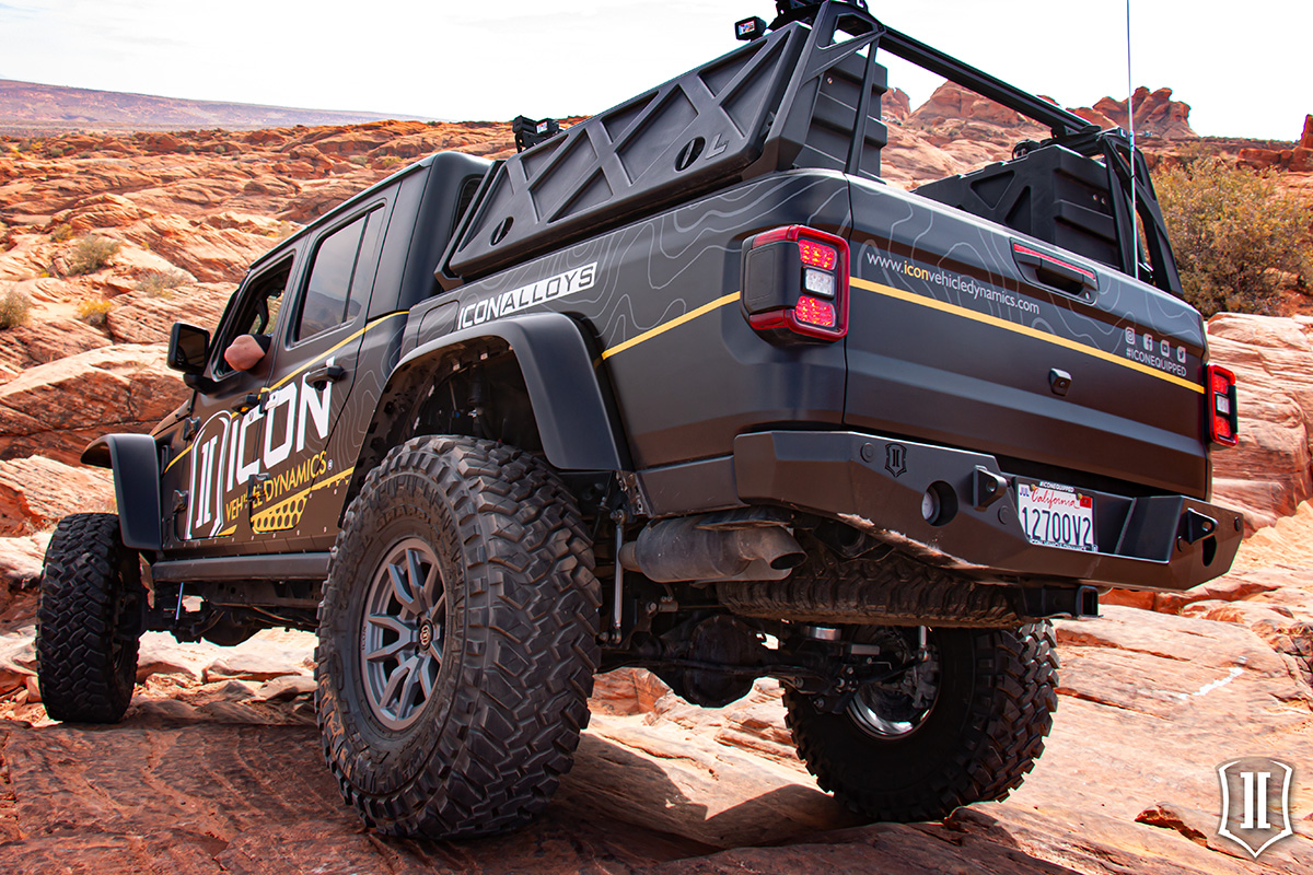 ICON Impact Series Offroad Armor 20-UP JT PRO SERIES REAR BUMPER 25166