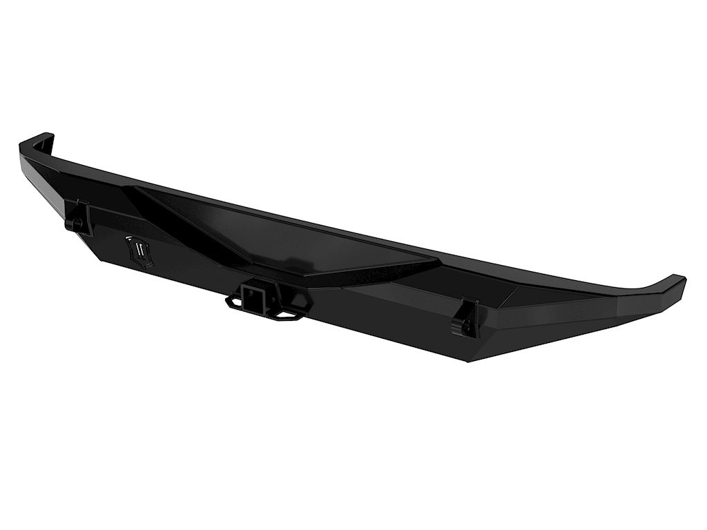 ICON Impact Series Offroad Armor 18-UP JEEP JL PRO SERIES REAR BUMPER W/ HITCH & TABS 25161