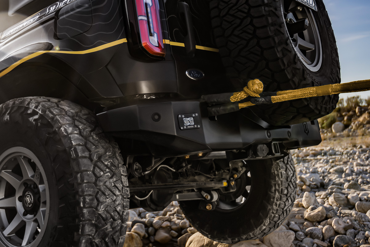 ICON Impact Series Offroad Armor 21-23 FORD BRONCO PRO SERIES REAR BUMPER 45202