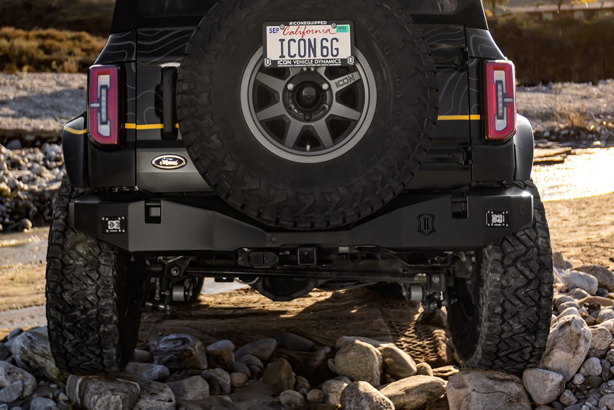 ICON Impact Series Offroad Armor 21-23 FORD BRONCO PRO SERIES REAR BUMPER 45202