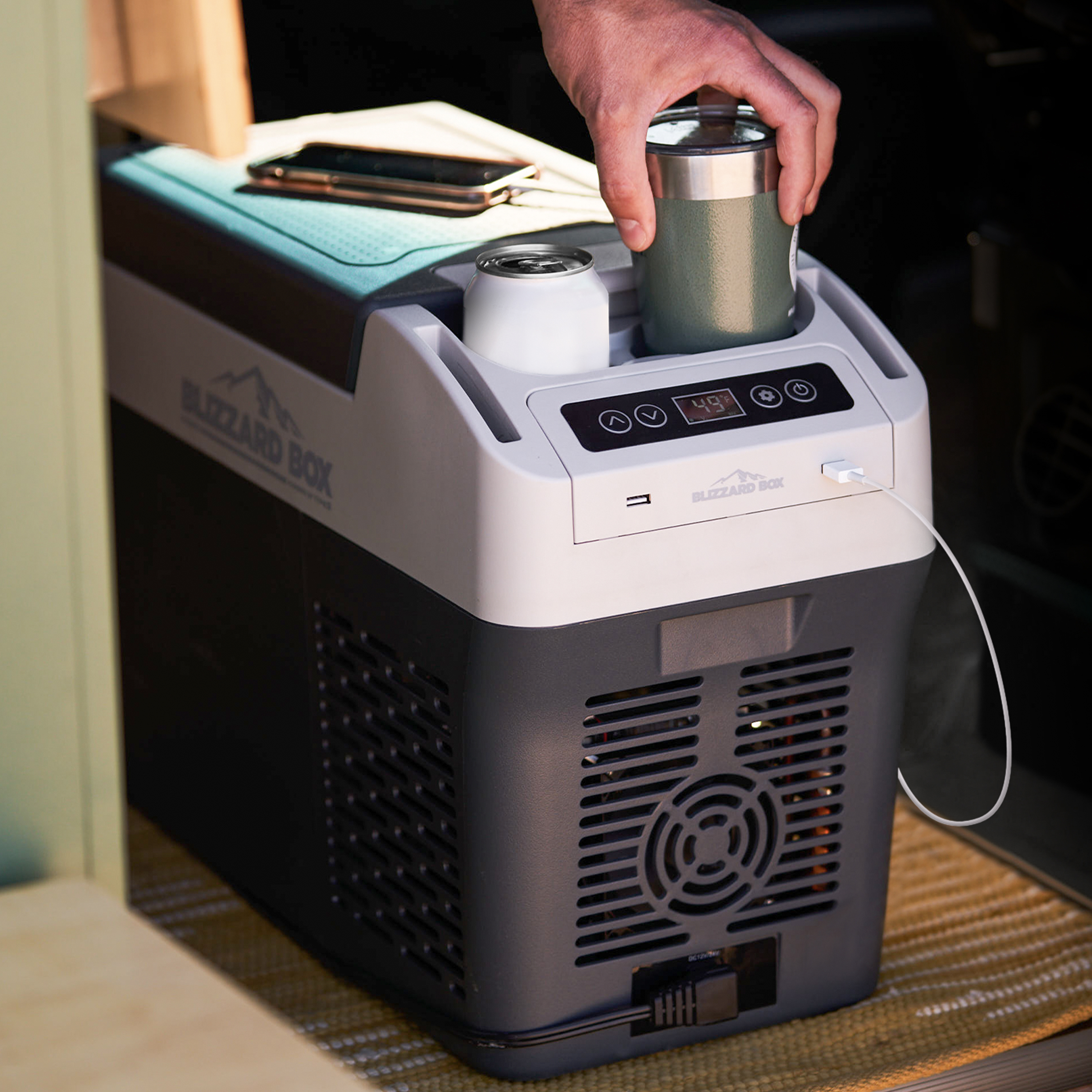 PROJECT X Blizzard Box 13-Quart Portable Electric Cooler AC532650-1