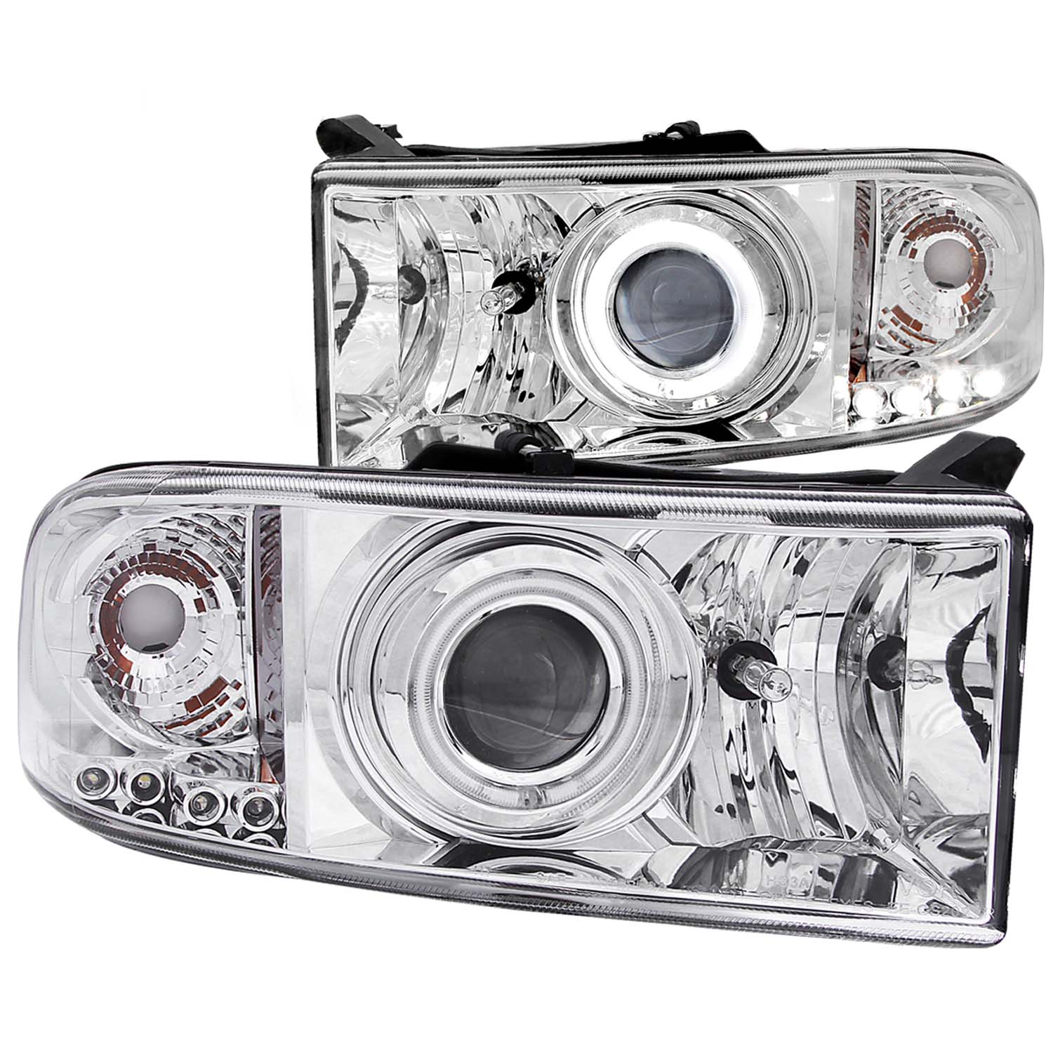ANZO USA Projector Headlight Set w/Halo 111056