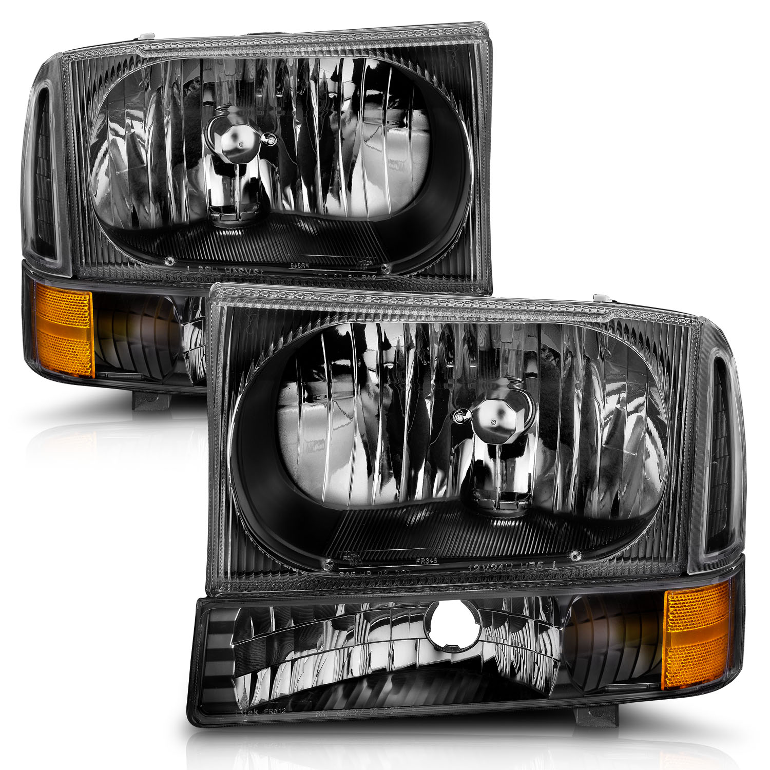 ANZO USA Crystal Headlight Set 111080