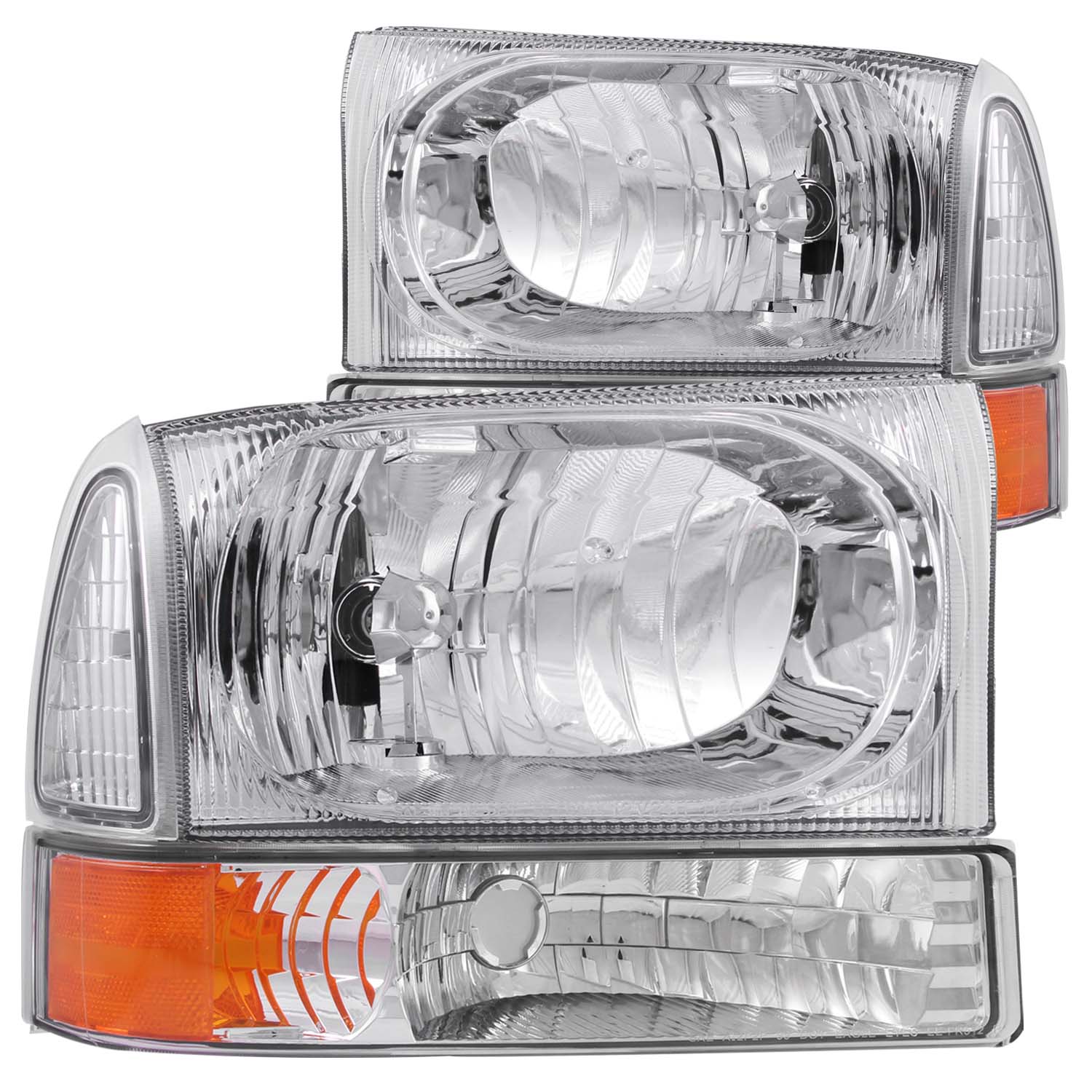 ANZO USA Crystal Headlight Set 111081