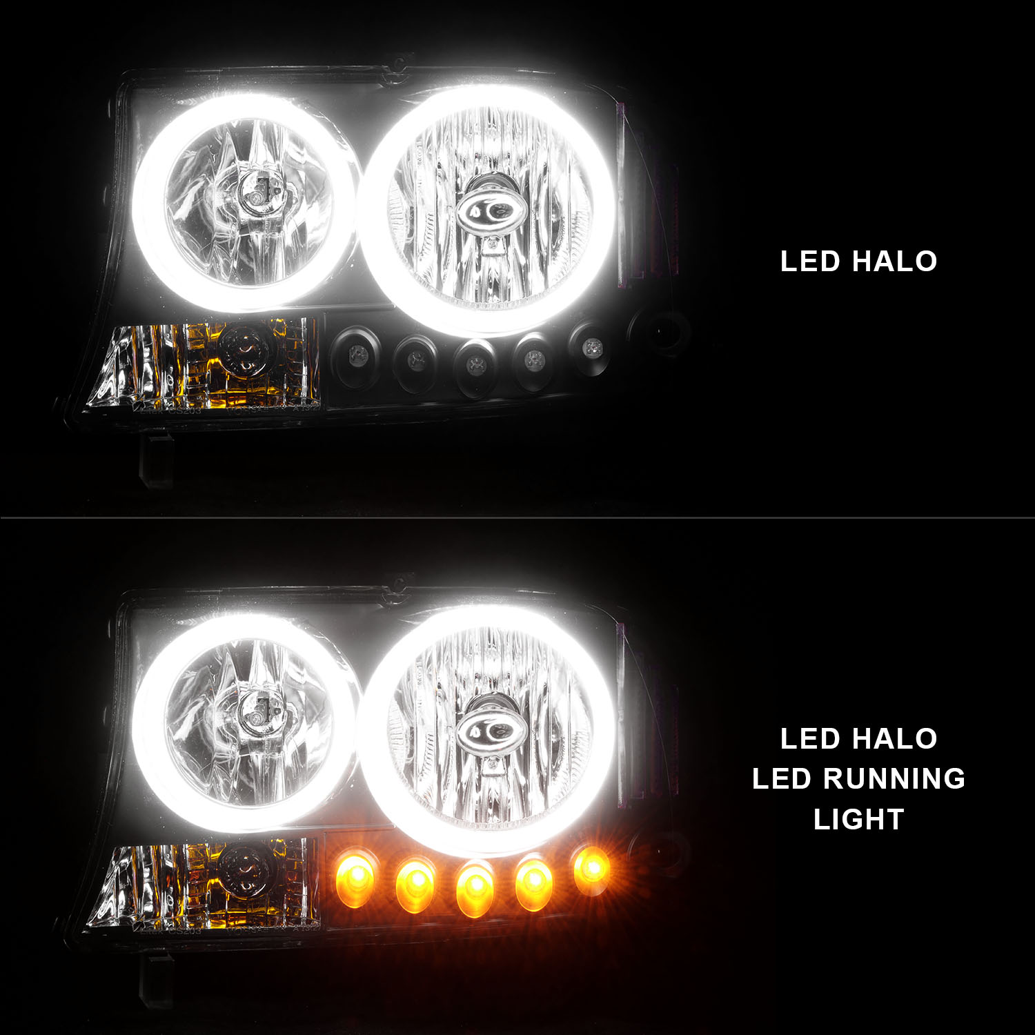 ANZO USA Crystal Headlight Set 111085