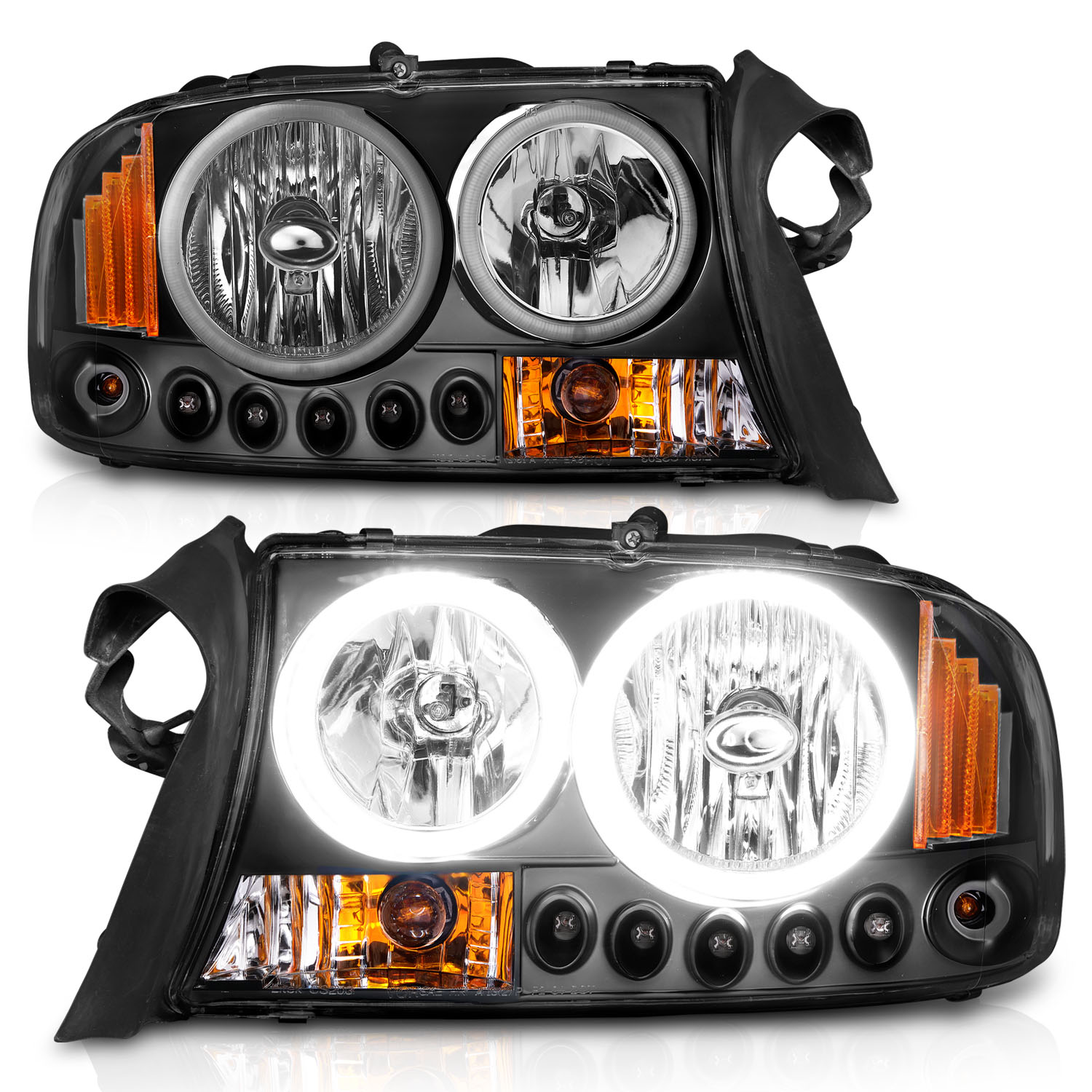 ANZO USA Crystal Headlight Set 111085