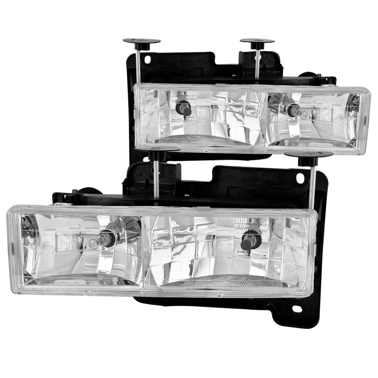 ANZO USA Crystal Headlight Set 111004