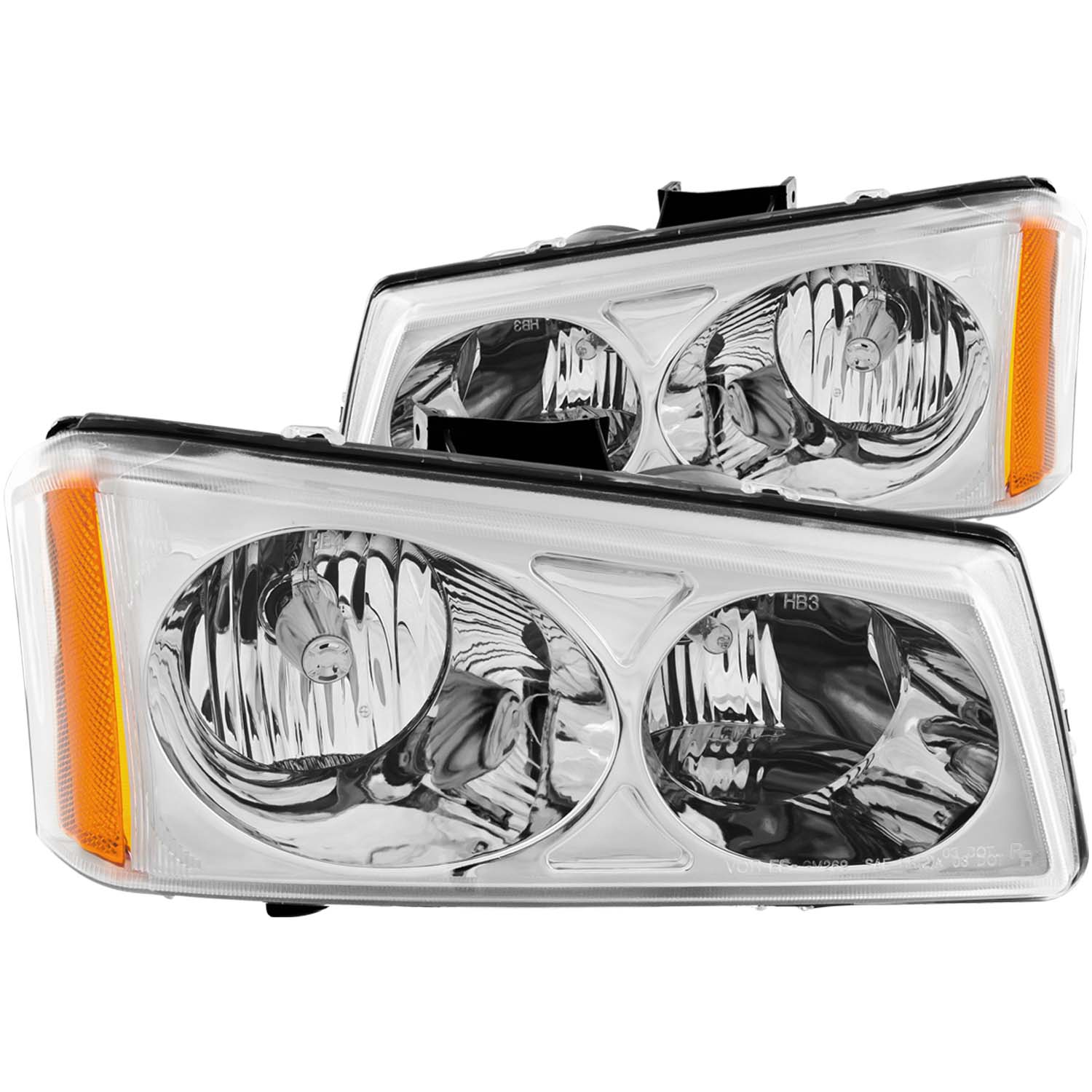 ANZO USA Crystal Headlight Set 111010