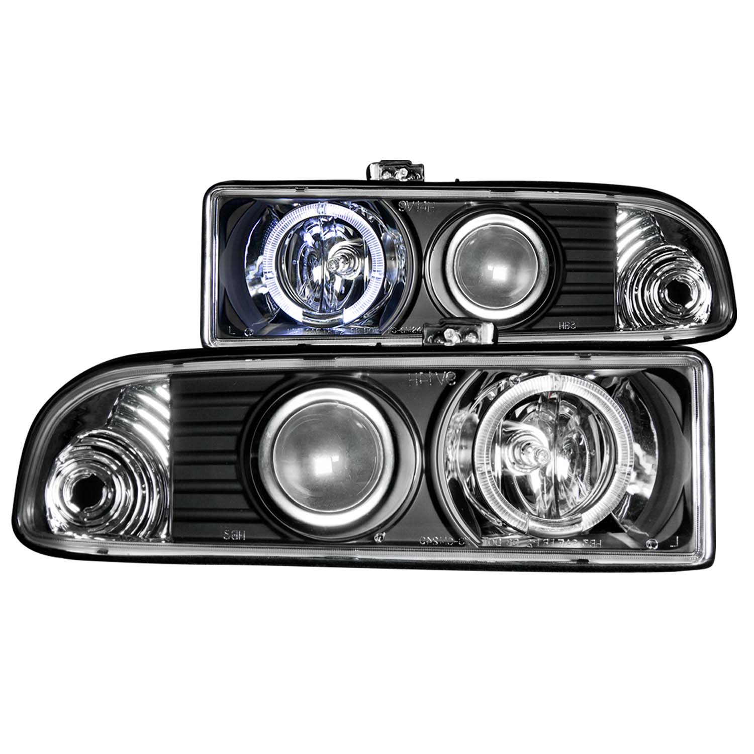 ANZO USA Projector Headlight Set w/Halo 111015