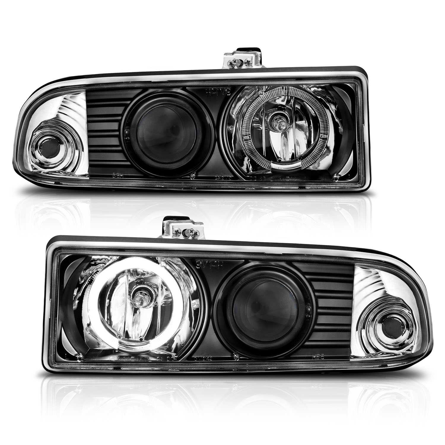 ANZO USA Projector Headlight Set w/Halo 111015
