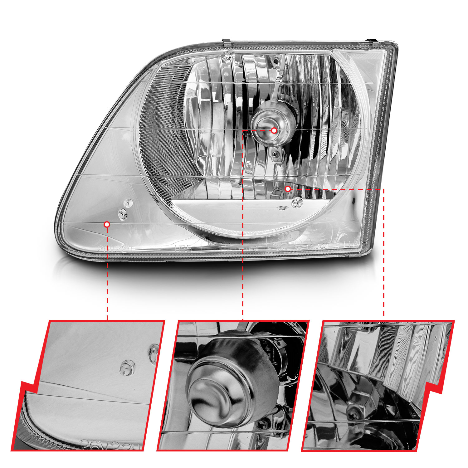 ANZO USA Crystal Headlight Set 111030