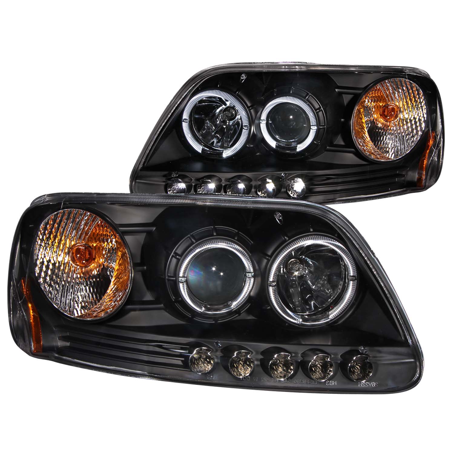 ANZO USA Projector Headlight Set w/Halo 111031