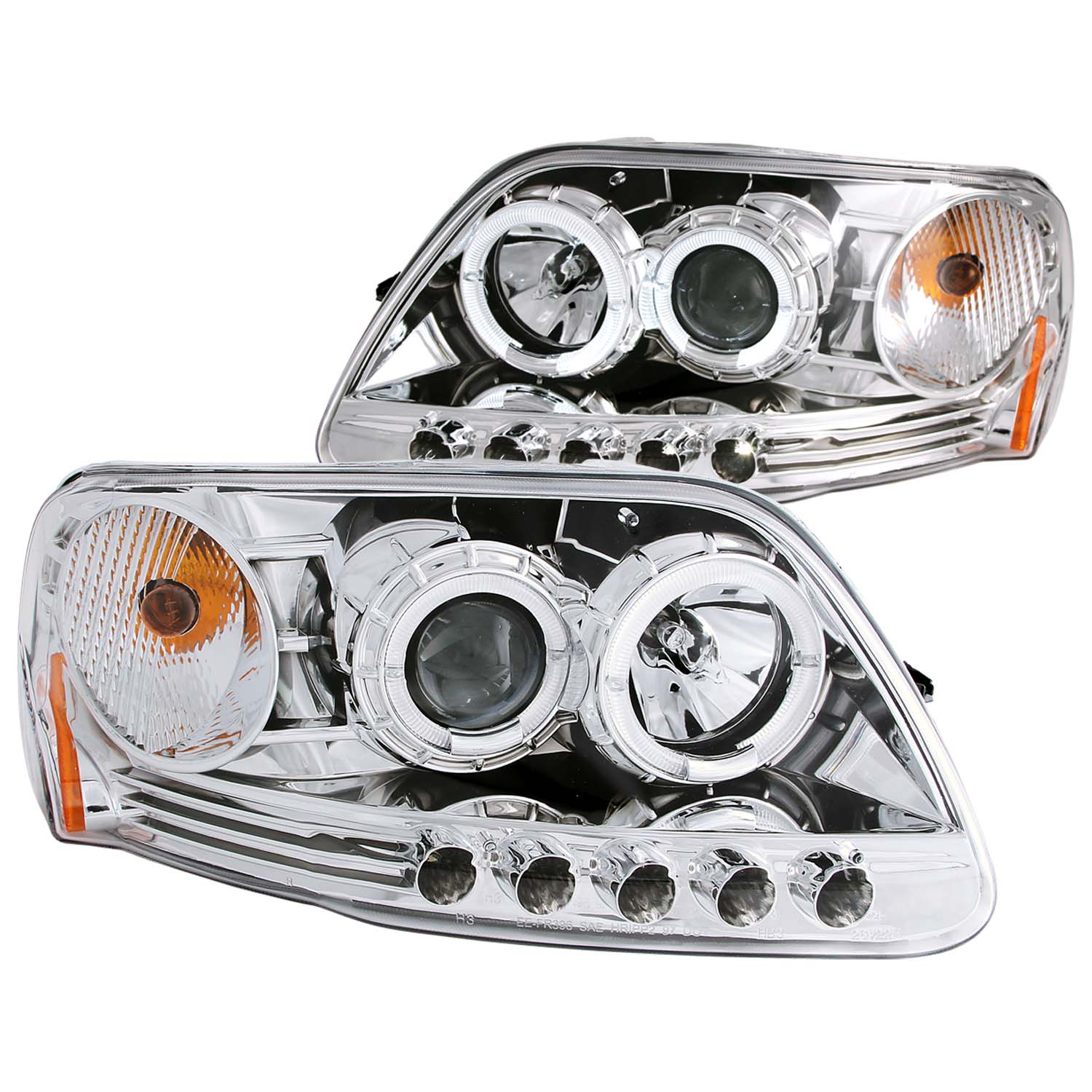 ANZO USA Projector Headlight Set w/Halo 111032