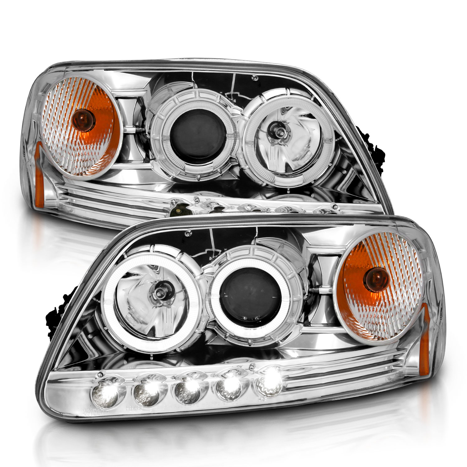 ANZO USA Projector Headlight Set w/Halo 111032