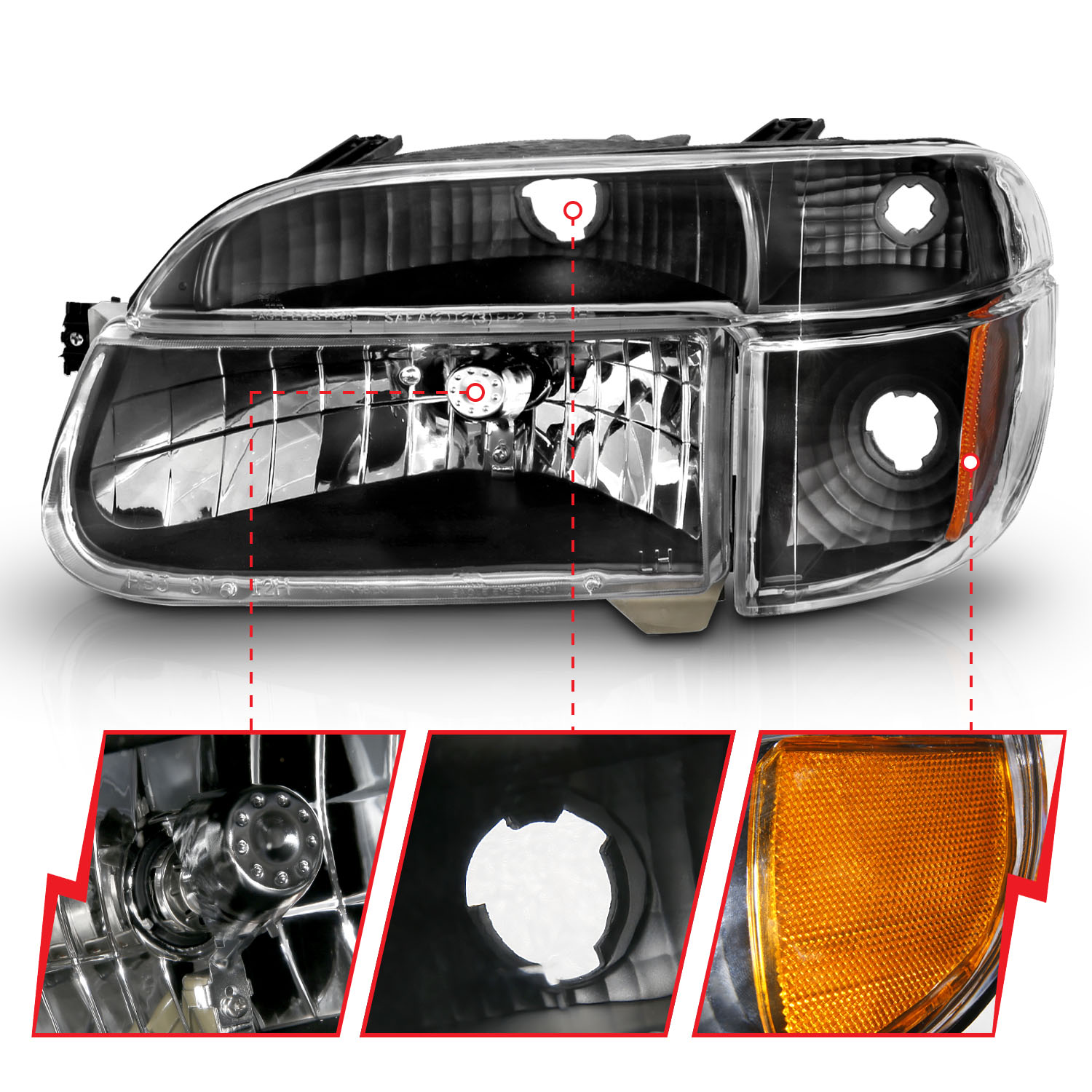 ANZO USA ANZO USA Crystal Headlights 111039