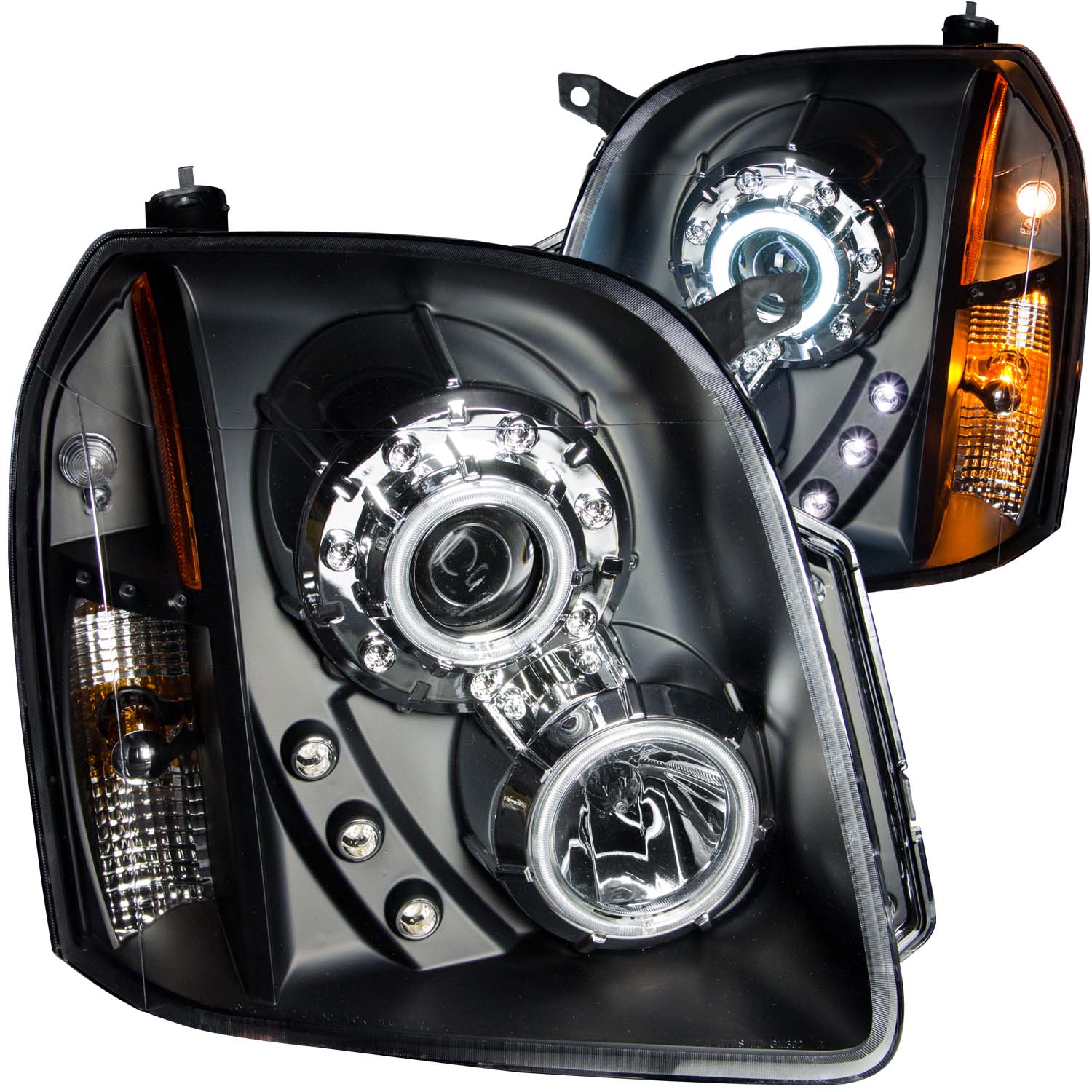 ANZO USA Projector Headlight Set w/Halo 111148