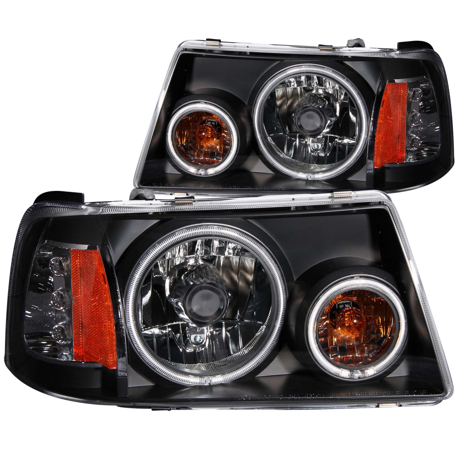 ANZO USA Crystal Headlight Set w/Halo 111152