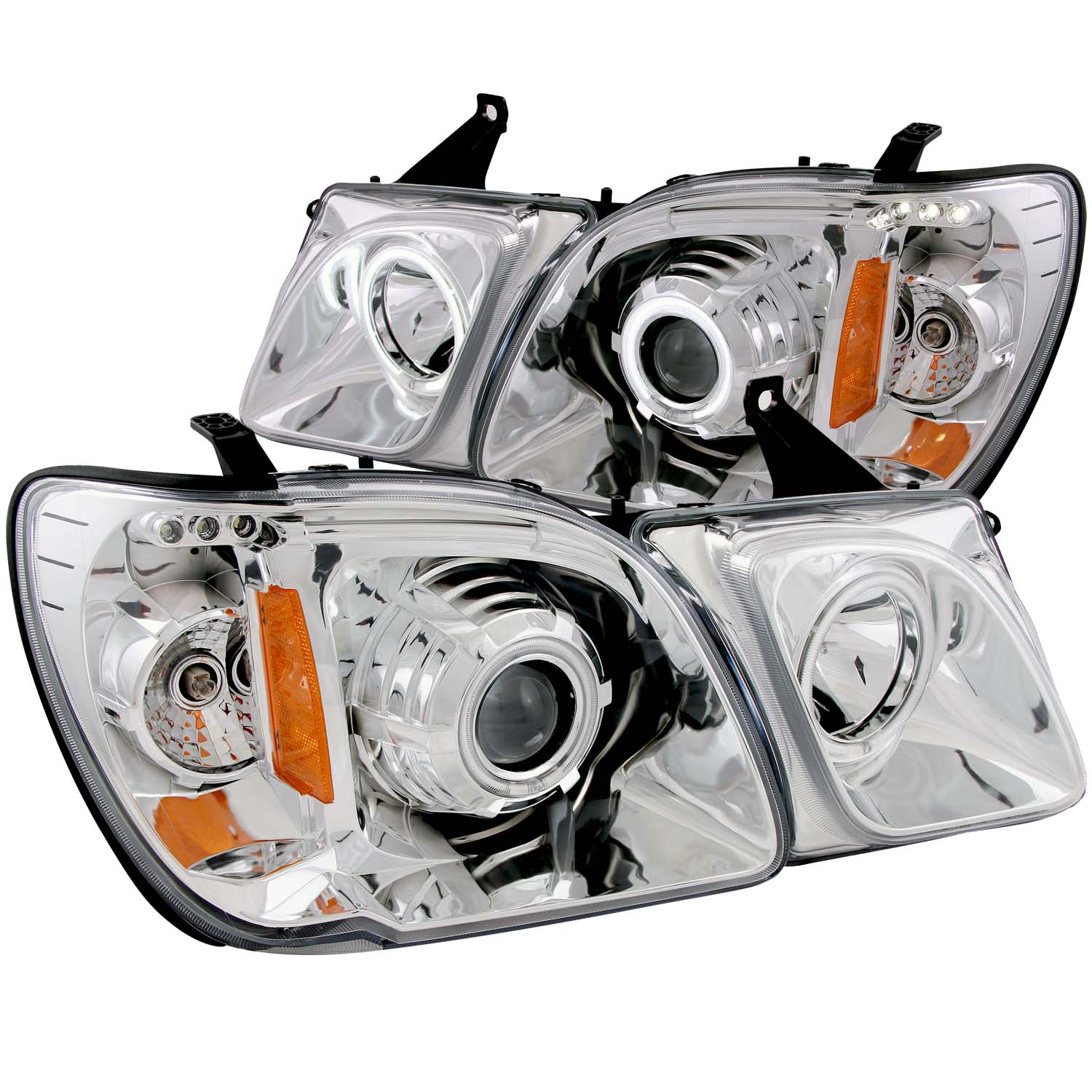 ANZO USA Projector Headlight Set w/Halo 111169