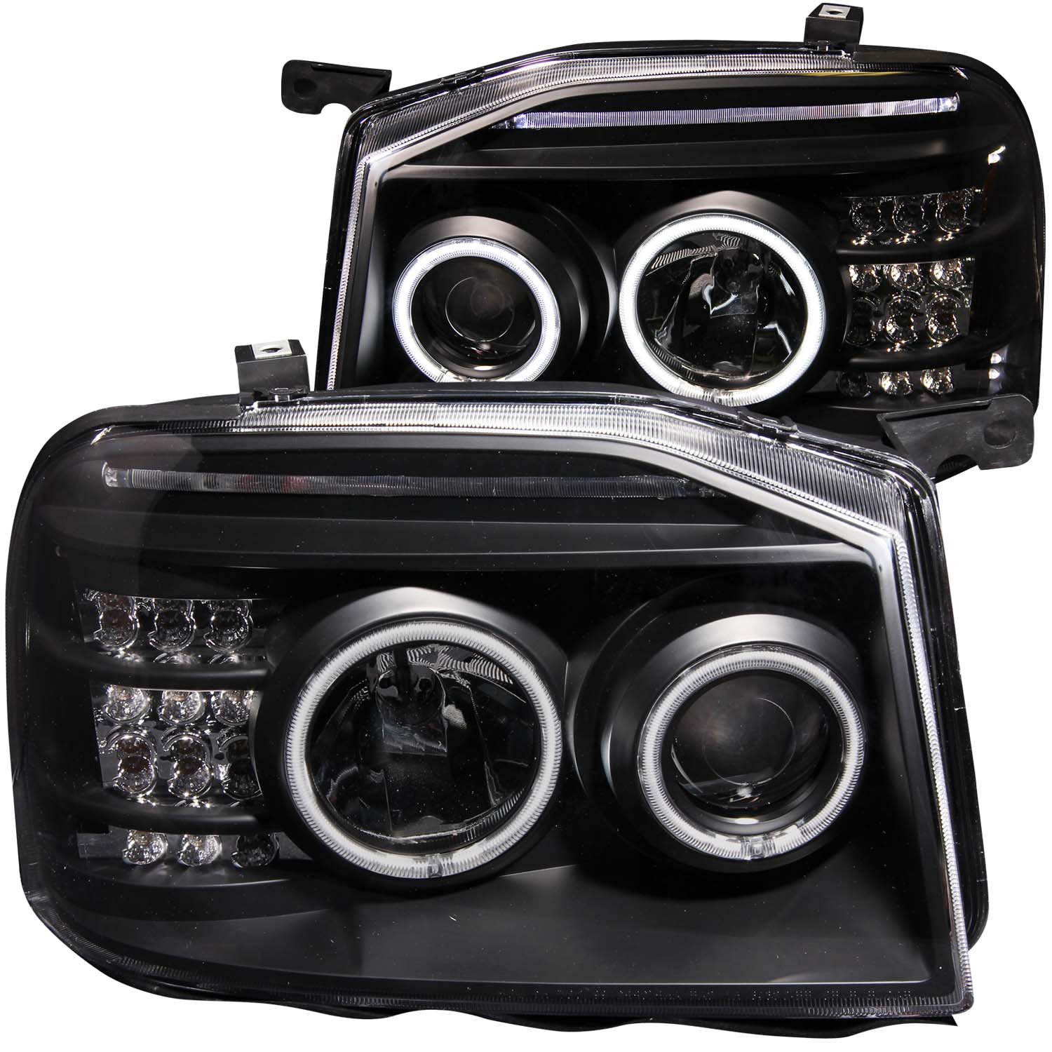 ANZO USA Projector Headlight Set w/Halo 111172