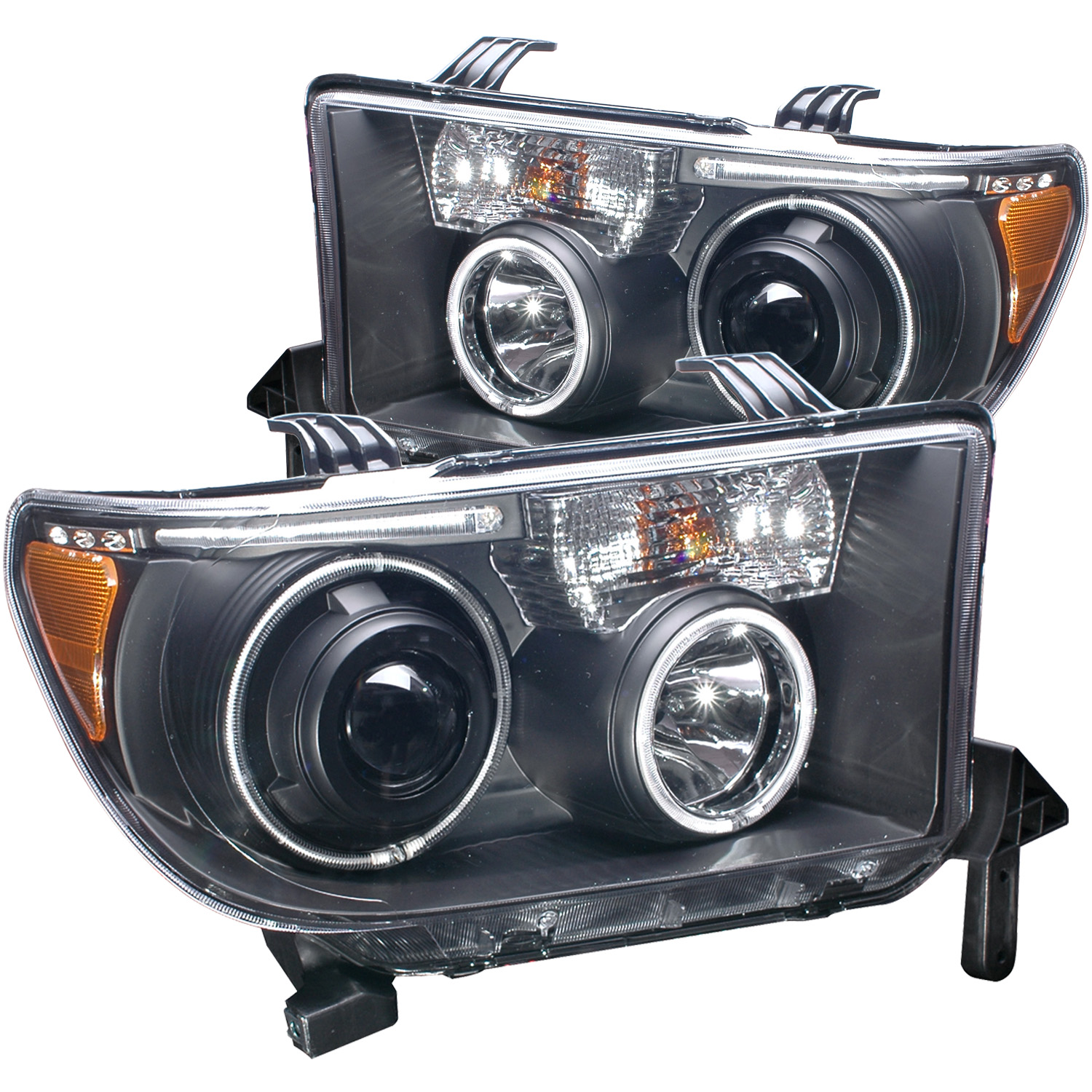 ANZO USA Projector Headlight Set w/Halo 111174