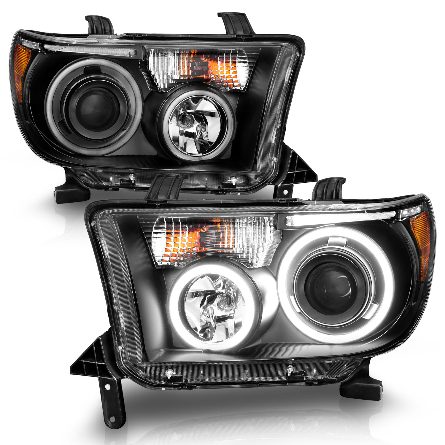 ANZO USA Projector Headlight Set w/Halo 111174