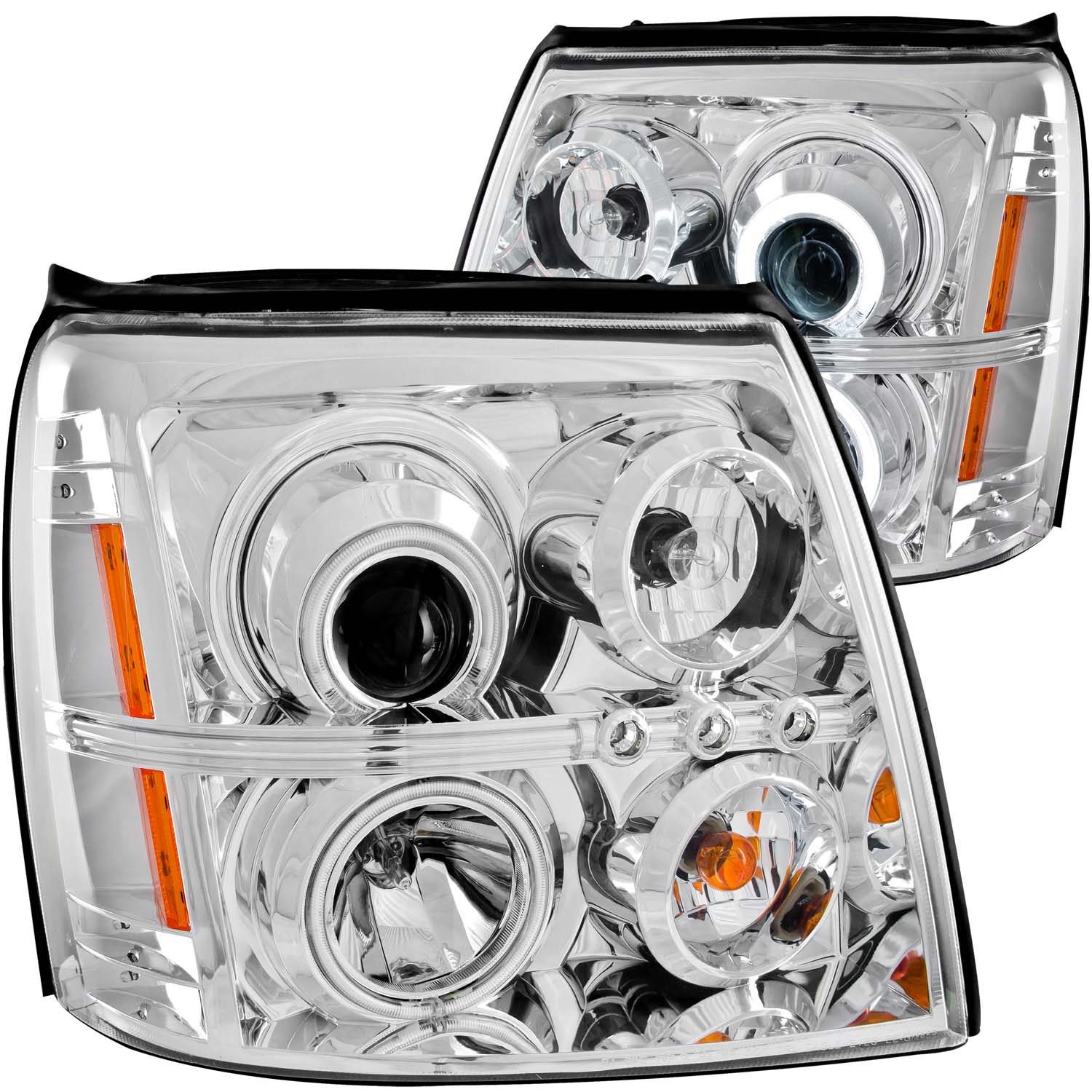 ANZO USA Projector Headlight Set w/Halo 111176