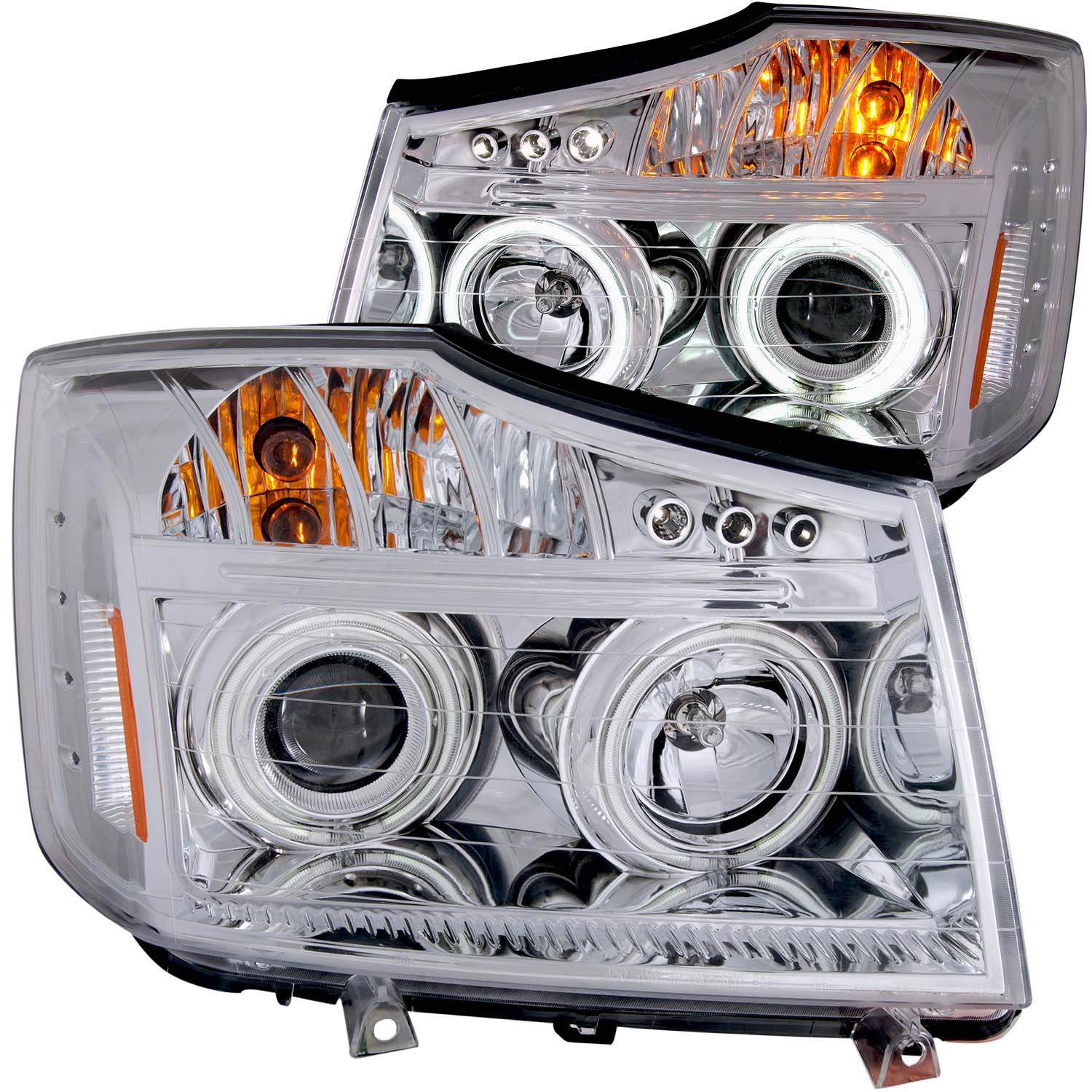 ANZO USA Projector Headlight Set w/Halo 111179