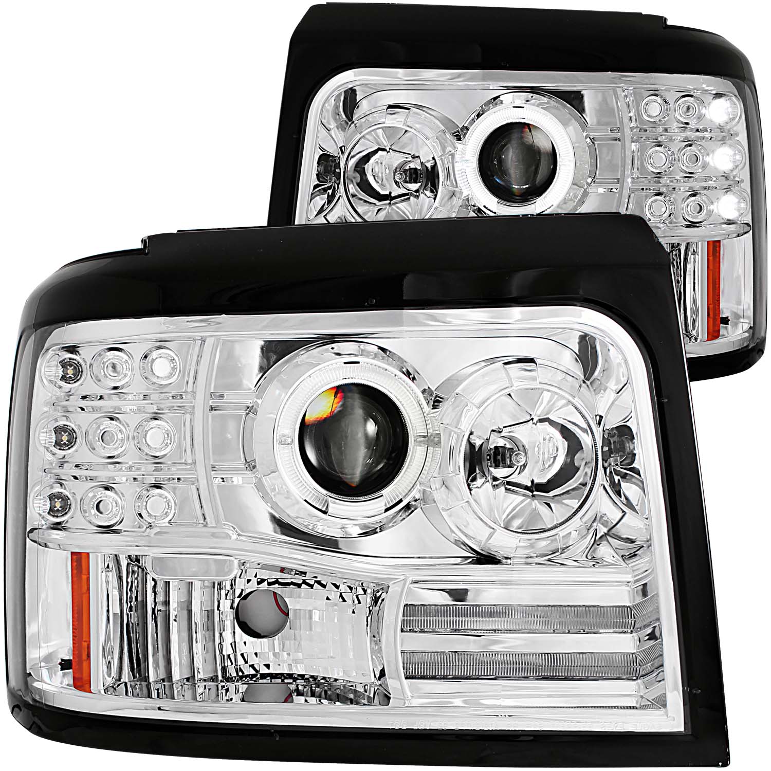 ANZO USA Projector Headlight Set w/Halo 111183