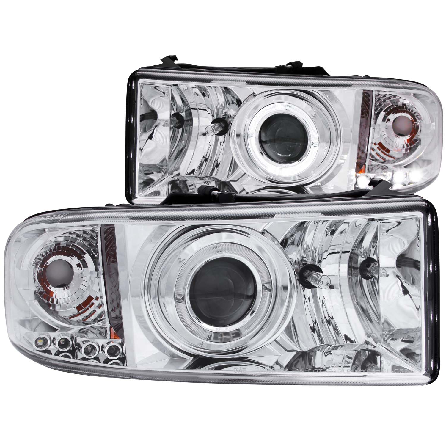 ANZO USA Projector Headlight Set w/Halo 111195