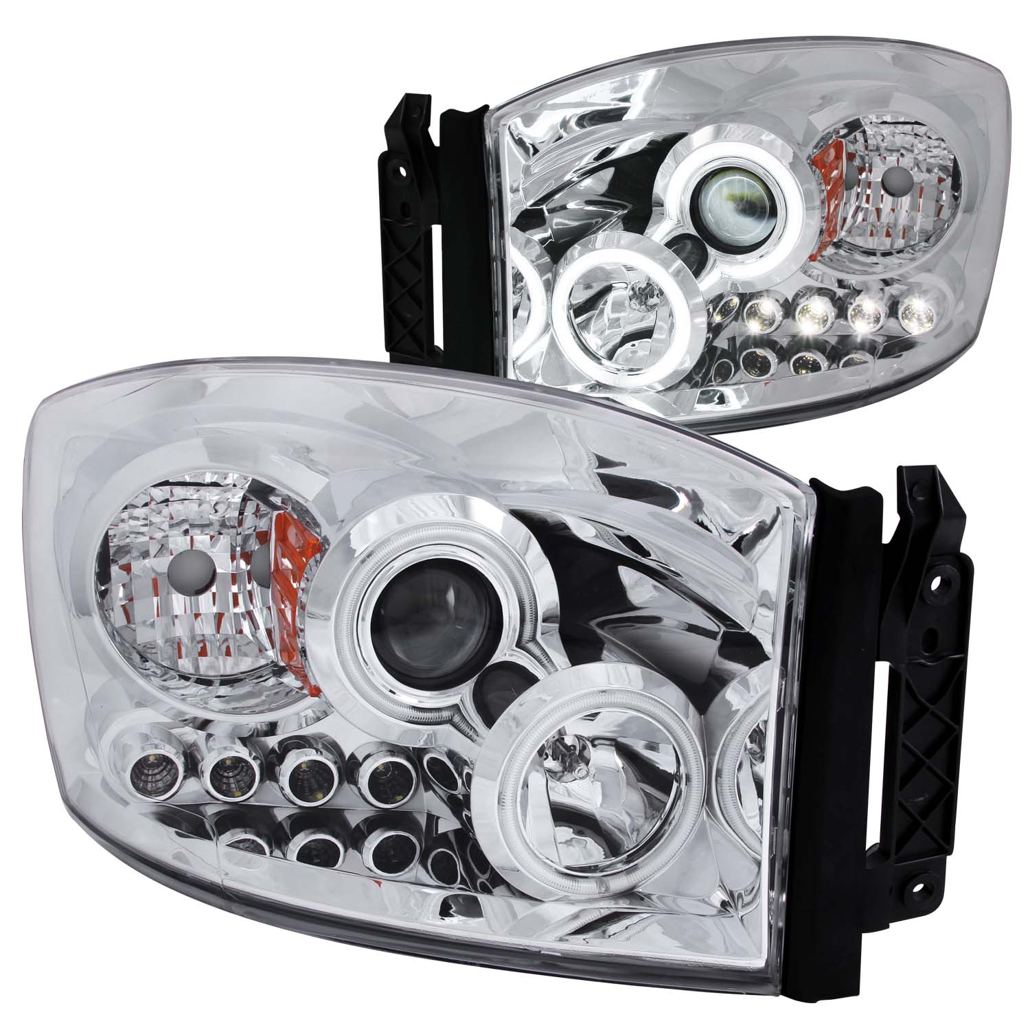 ANZO USA Projector Headlight Set w/Halo 111103