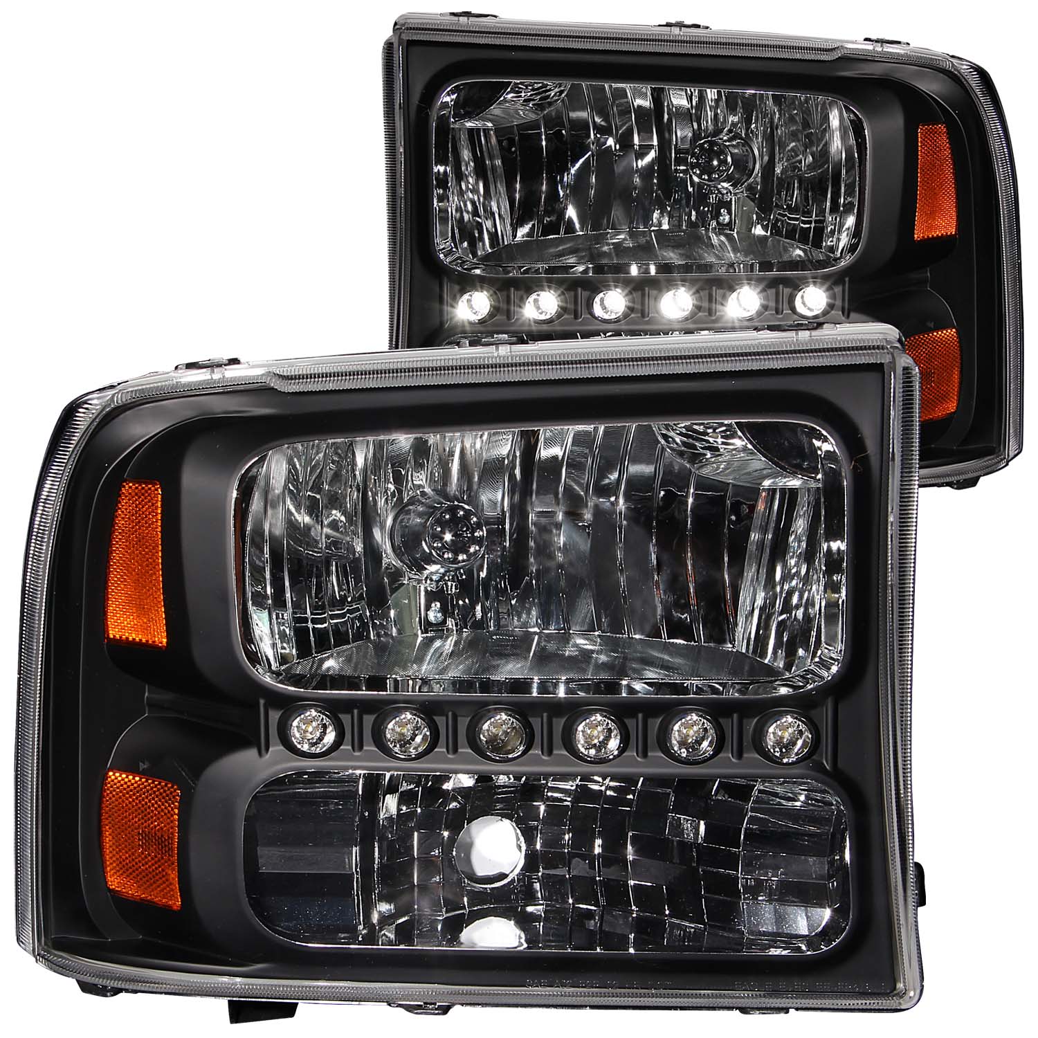 ANZO USA Crystal Headlight Set 111106