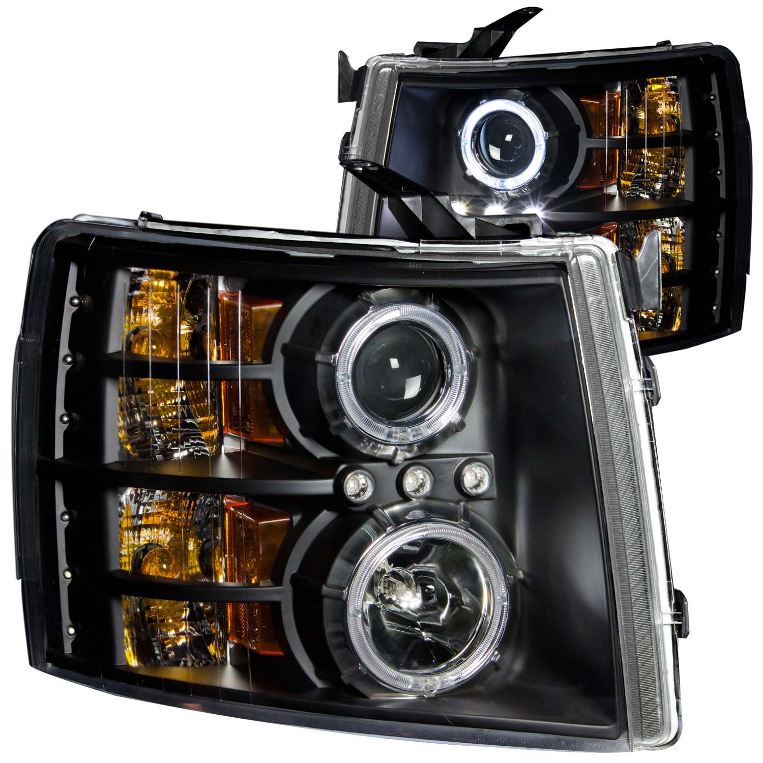 ANZO USA Projector Headlight Set w/Halo 111107