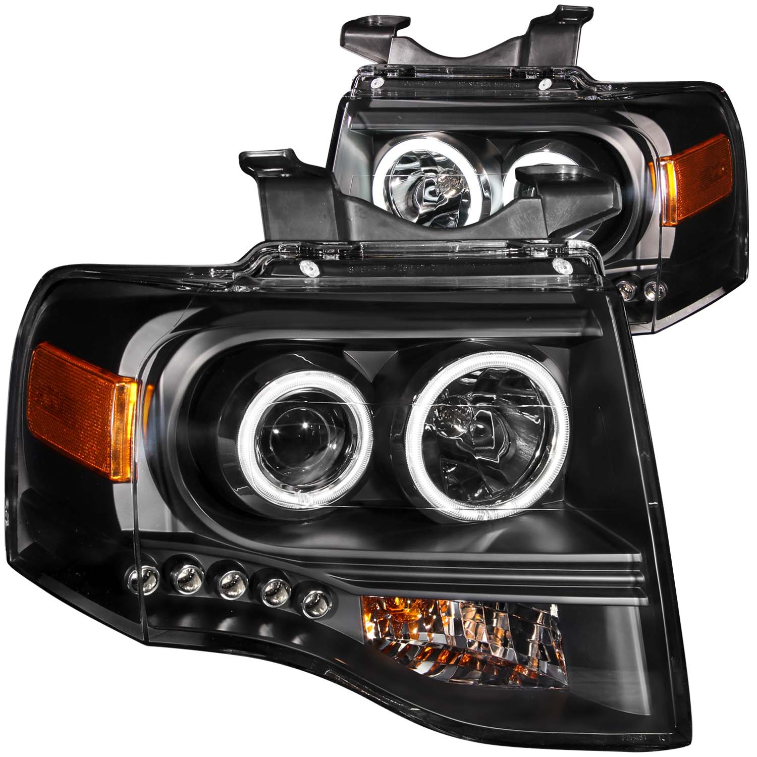 ANZO USA Projector Headlight Set w/Halo 111113