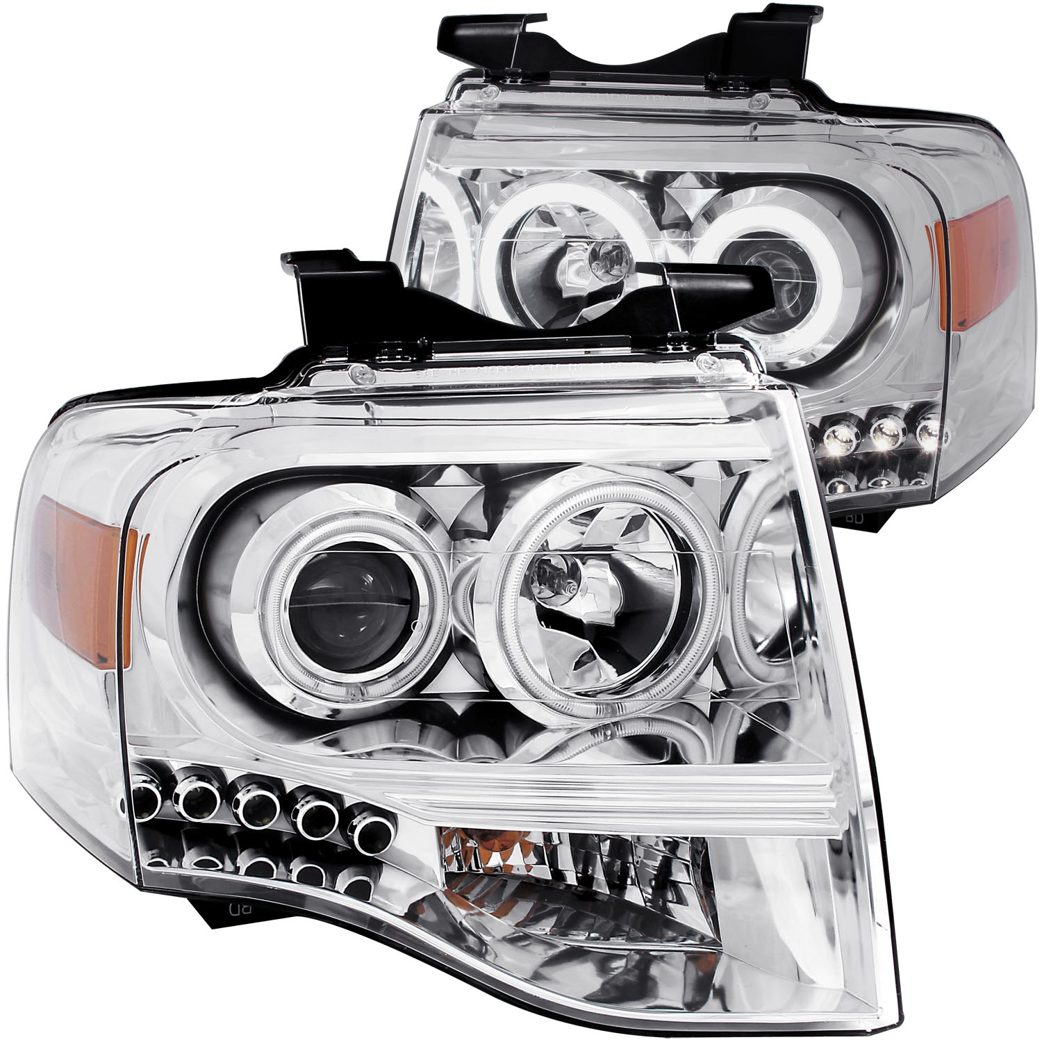 ANZO USA Projector Headlight Set w/Halo 111114