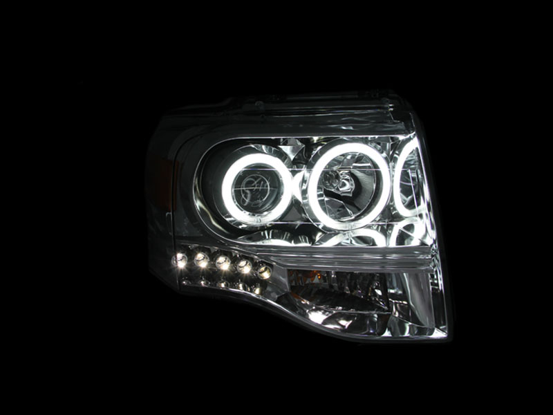 ANZO USA Projector Headlight Set w/Halo 111114