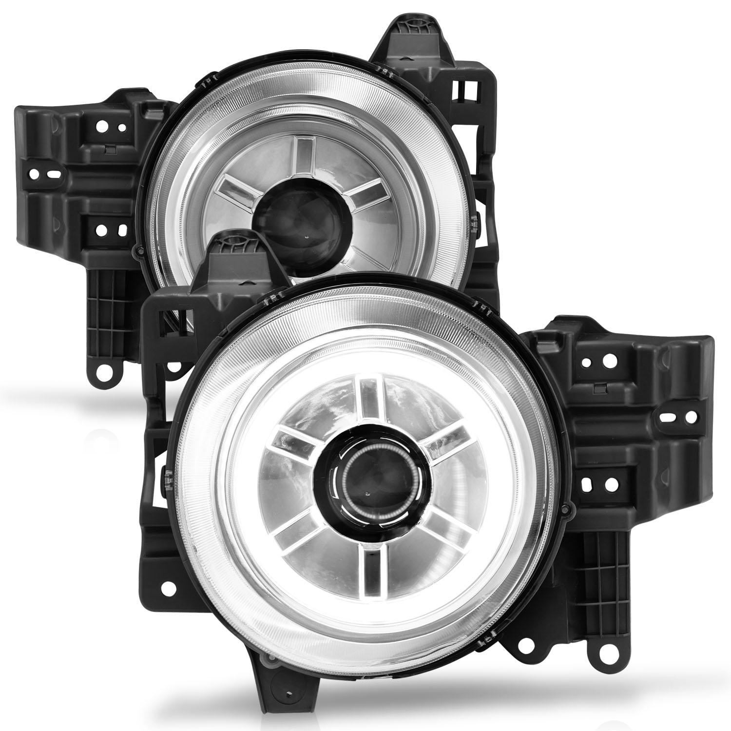 ANZO USA Projector Headlight Set w/Halo 111115