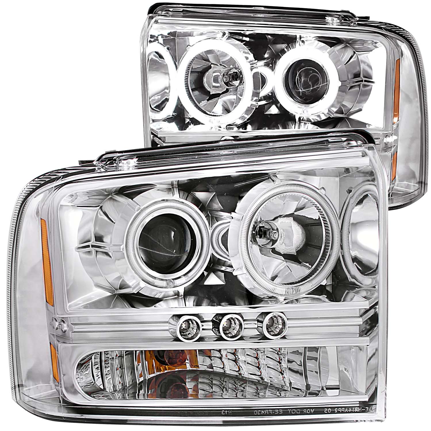 ANZO USA Projector Headlight Set w/Halo 111118