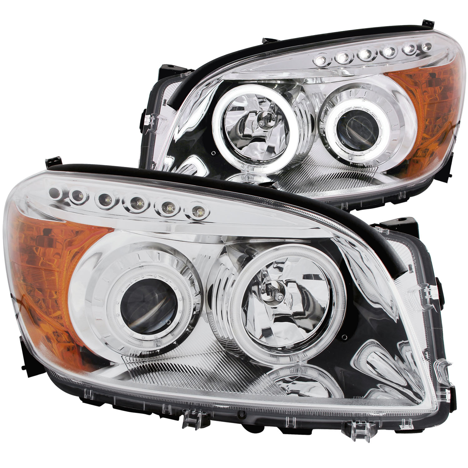ANZO USA Projector Headlight Set w/Halo 111121