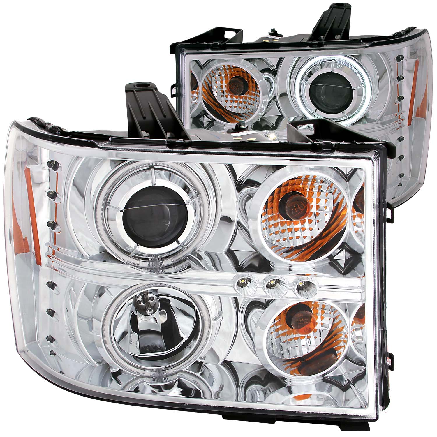 ANZO USA Projector Headlight Set w/Halo 111126