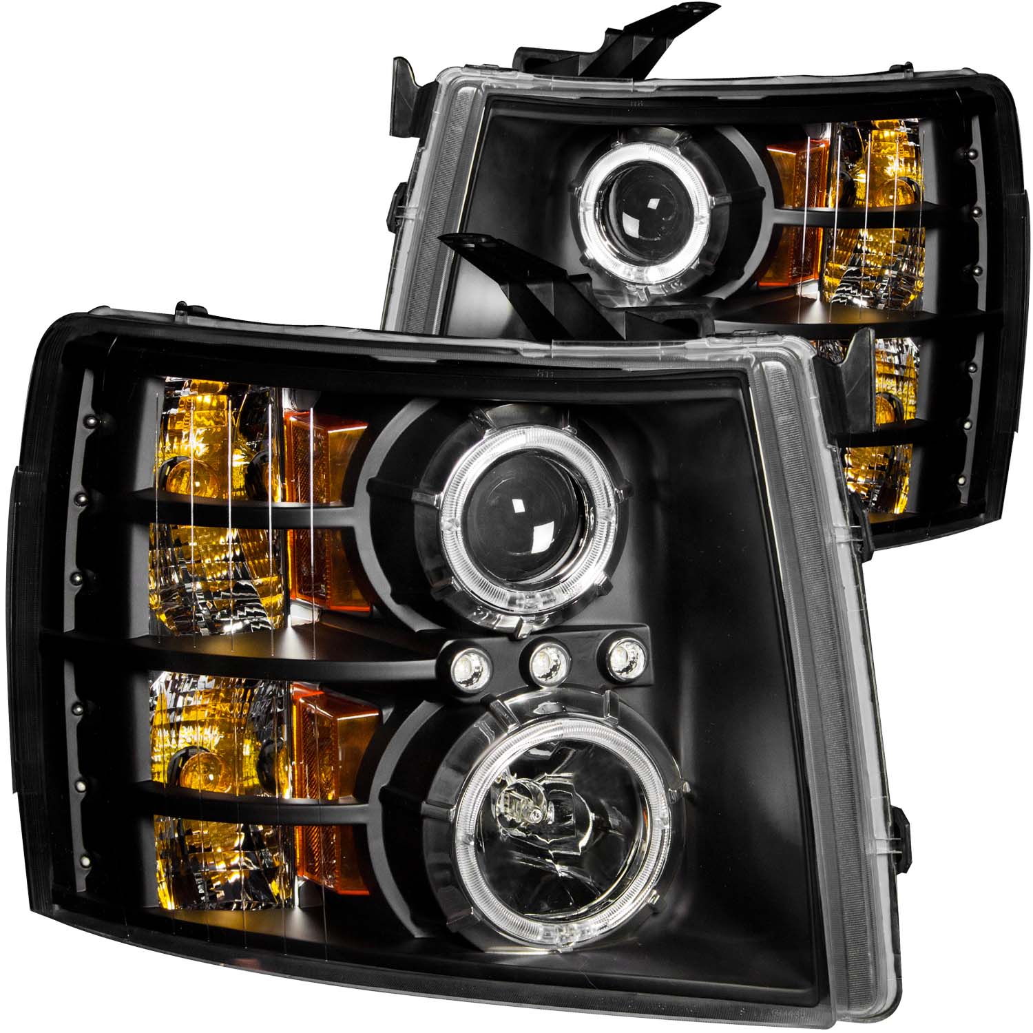 ANZO USA Projector Headlight Set w/Halo 111200
