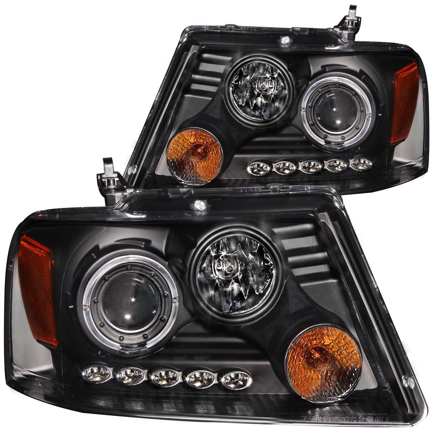 ANZO USA Projector Headlight Set w/Halo 111204