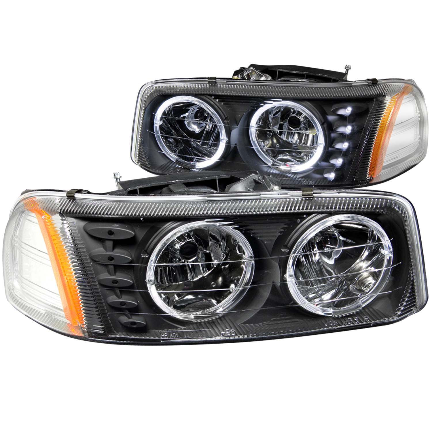 ANZO USA Crystal Headlight Set w/Halo 111207
