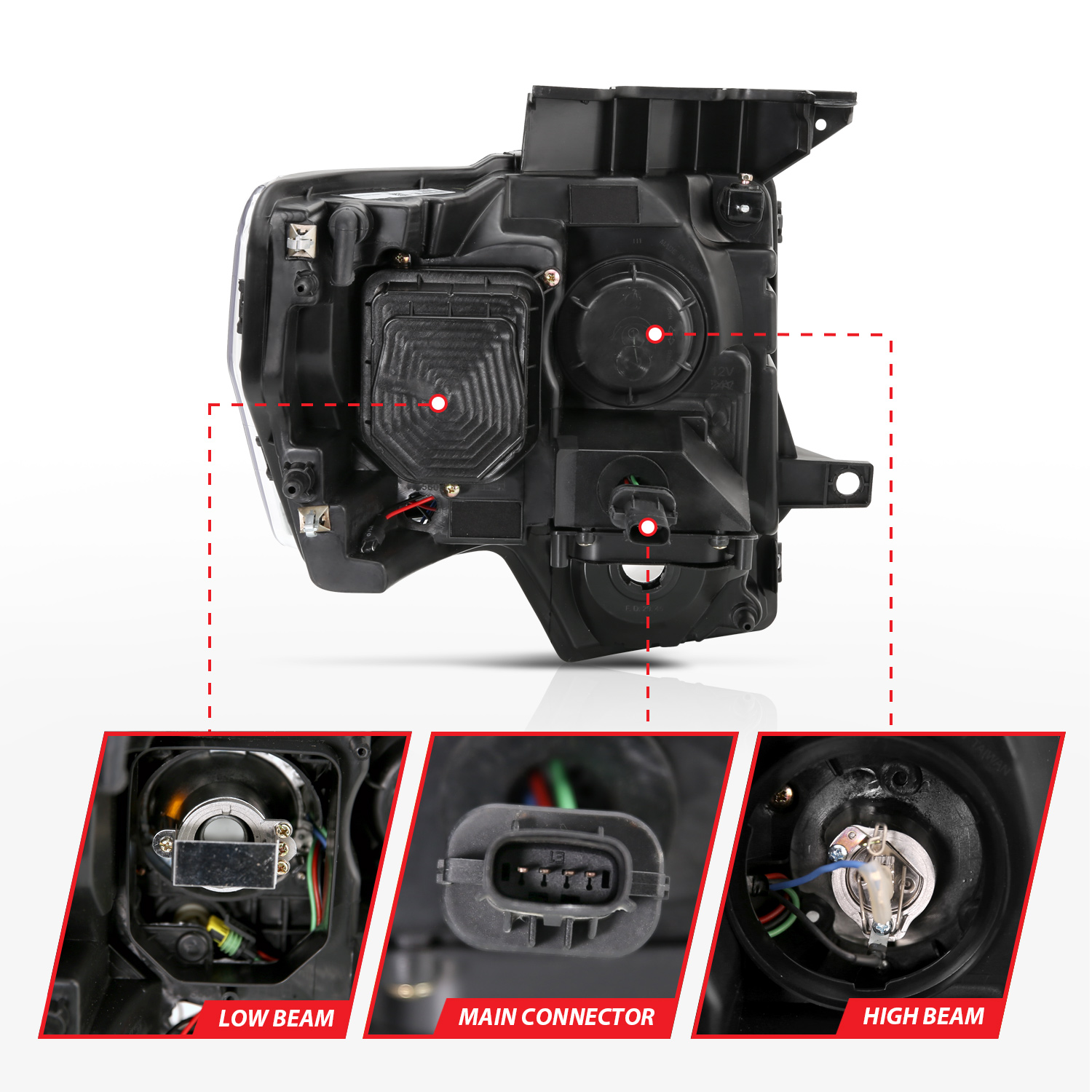 ANZO USA Projector Headlight Set 111352