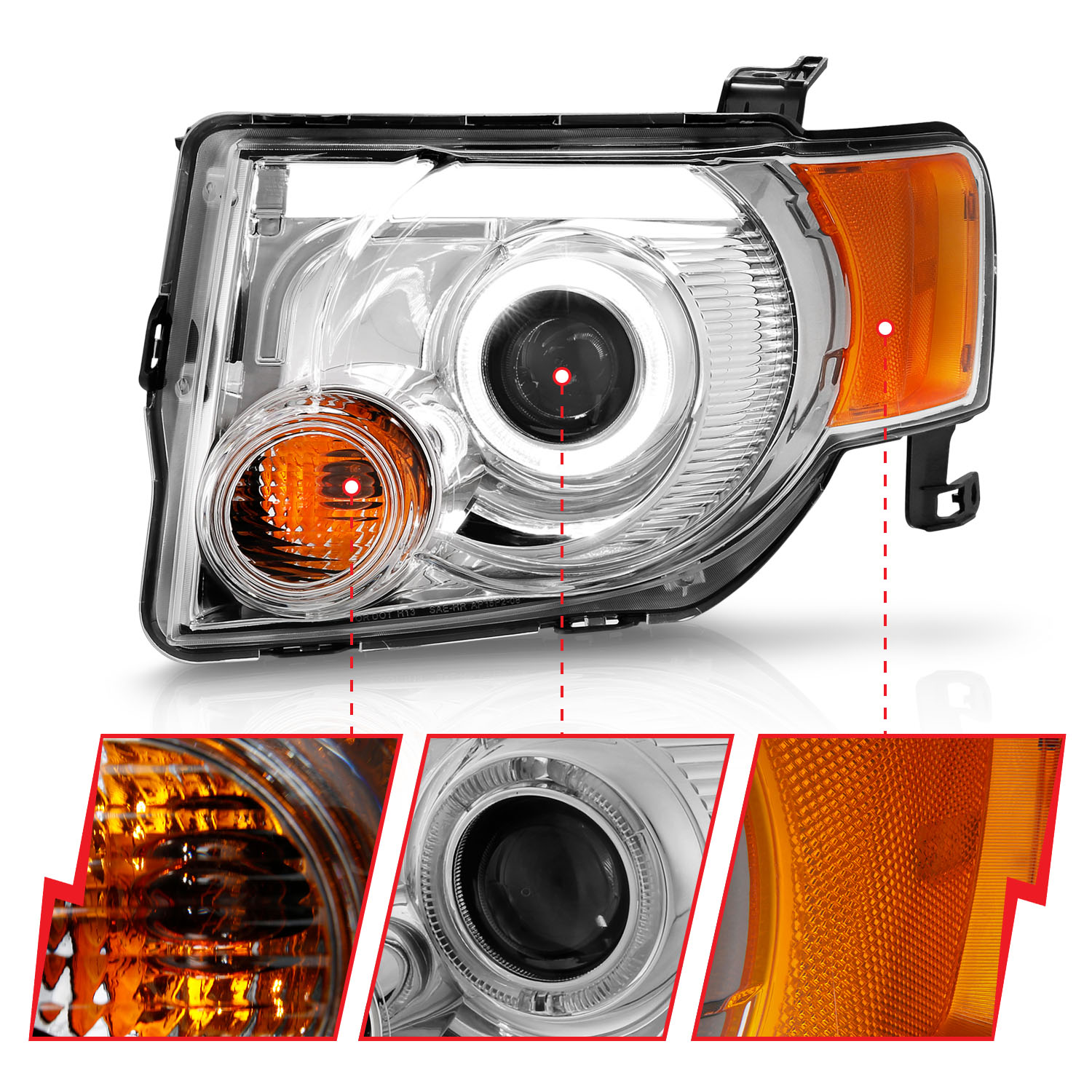 ANZO USA Projector Headlight Set 111356